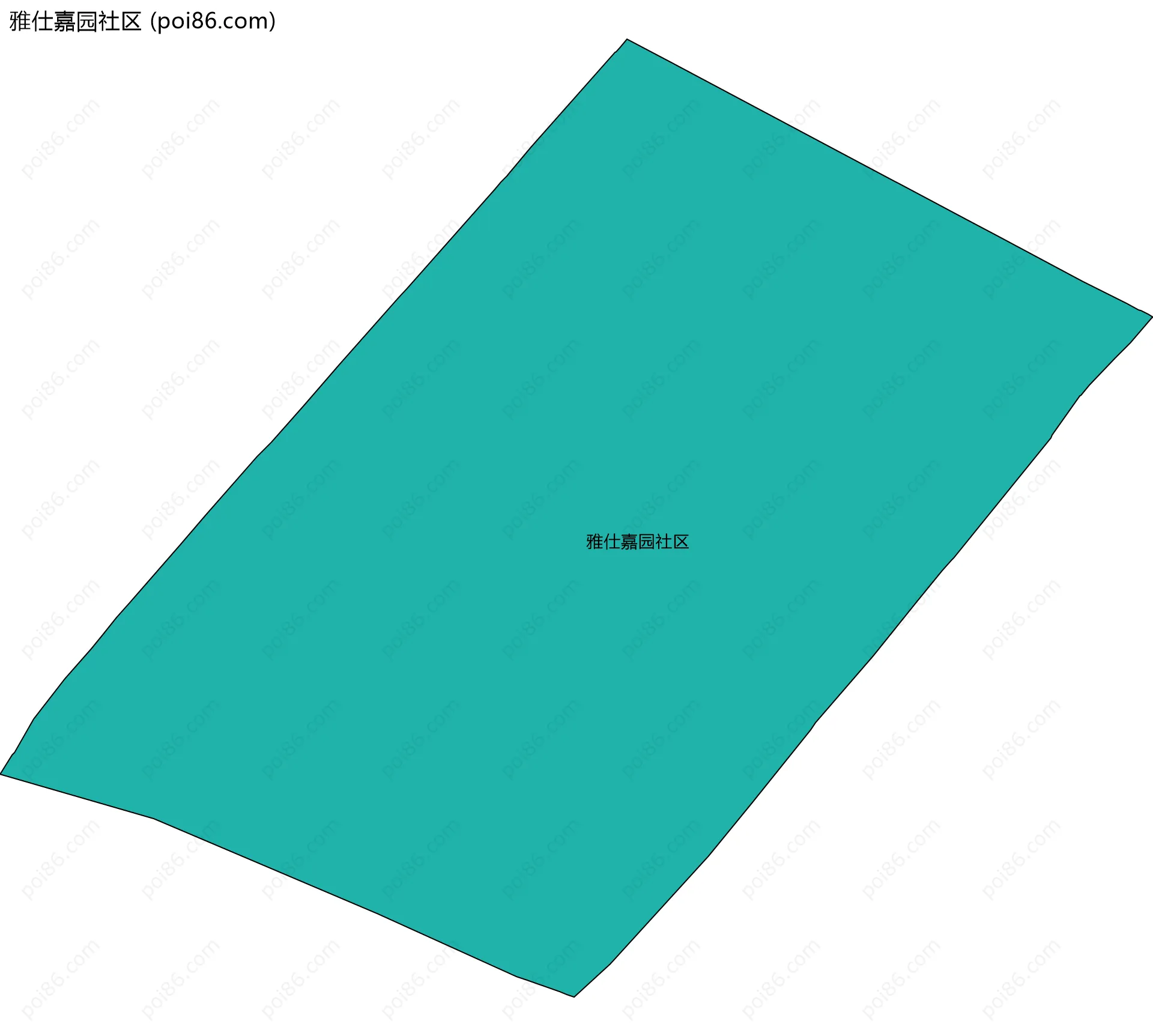 雅仕嘉园社区边界地图