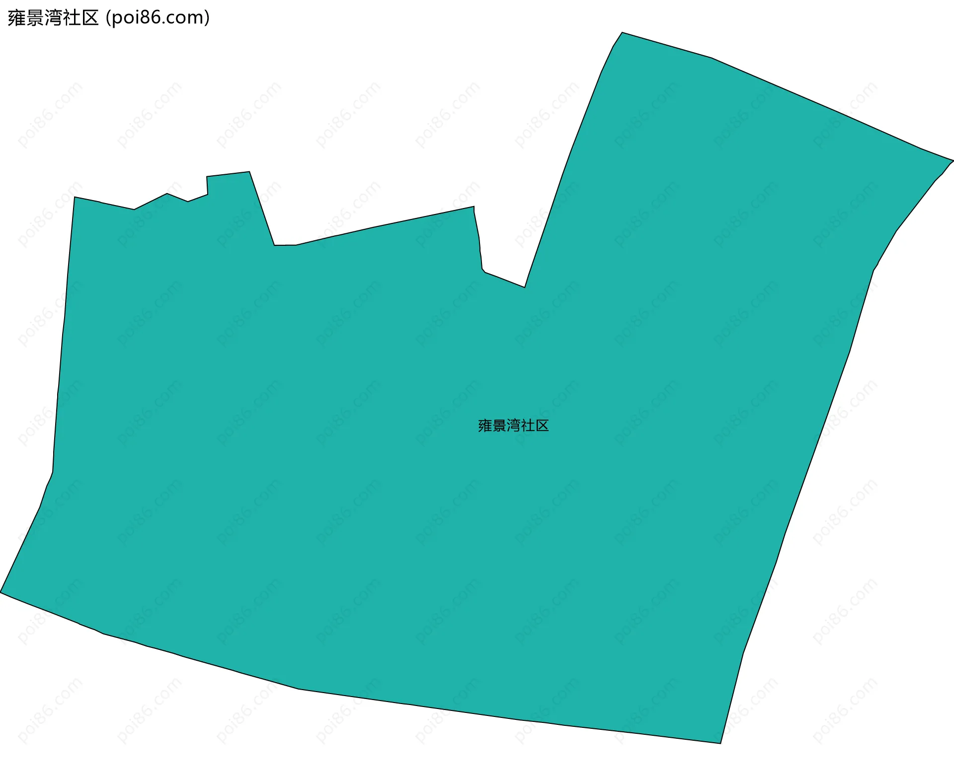 雍景湾社区边界地图