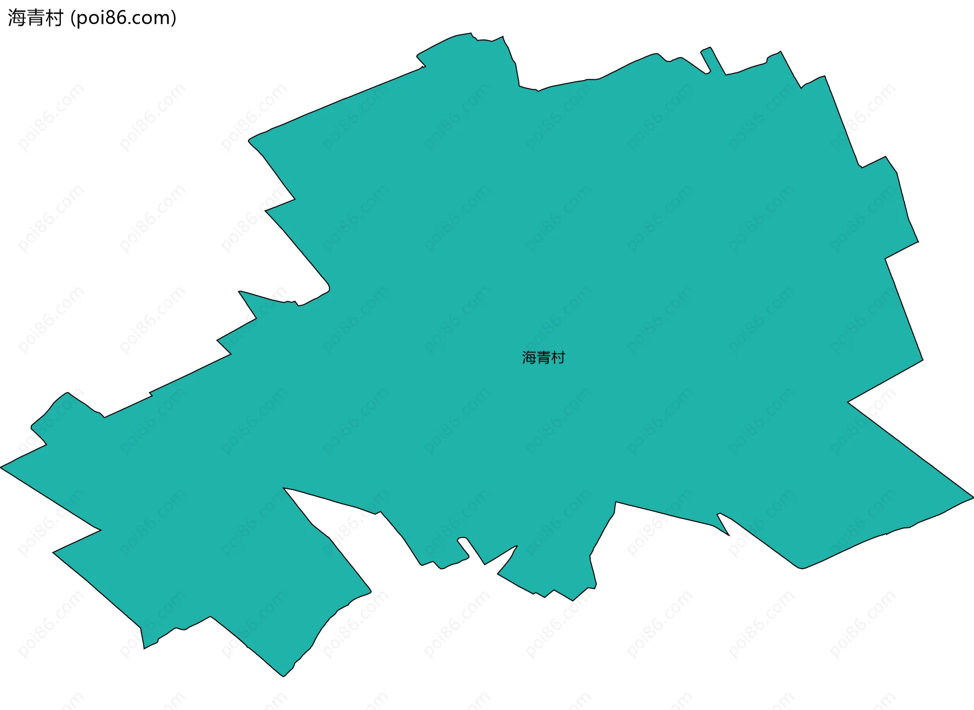 海青村边界地图