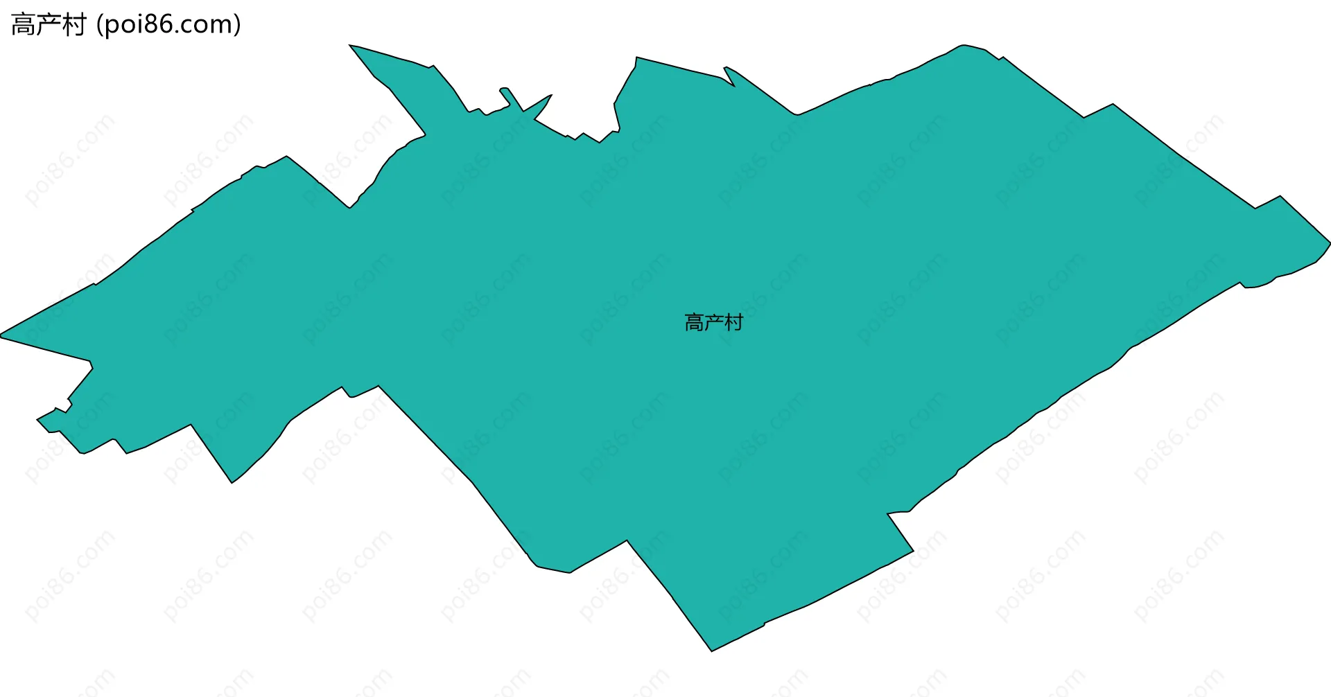 高产村边界地图