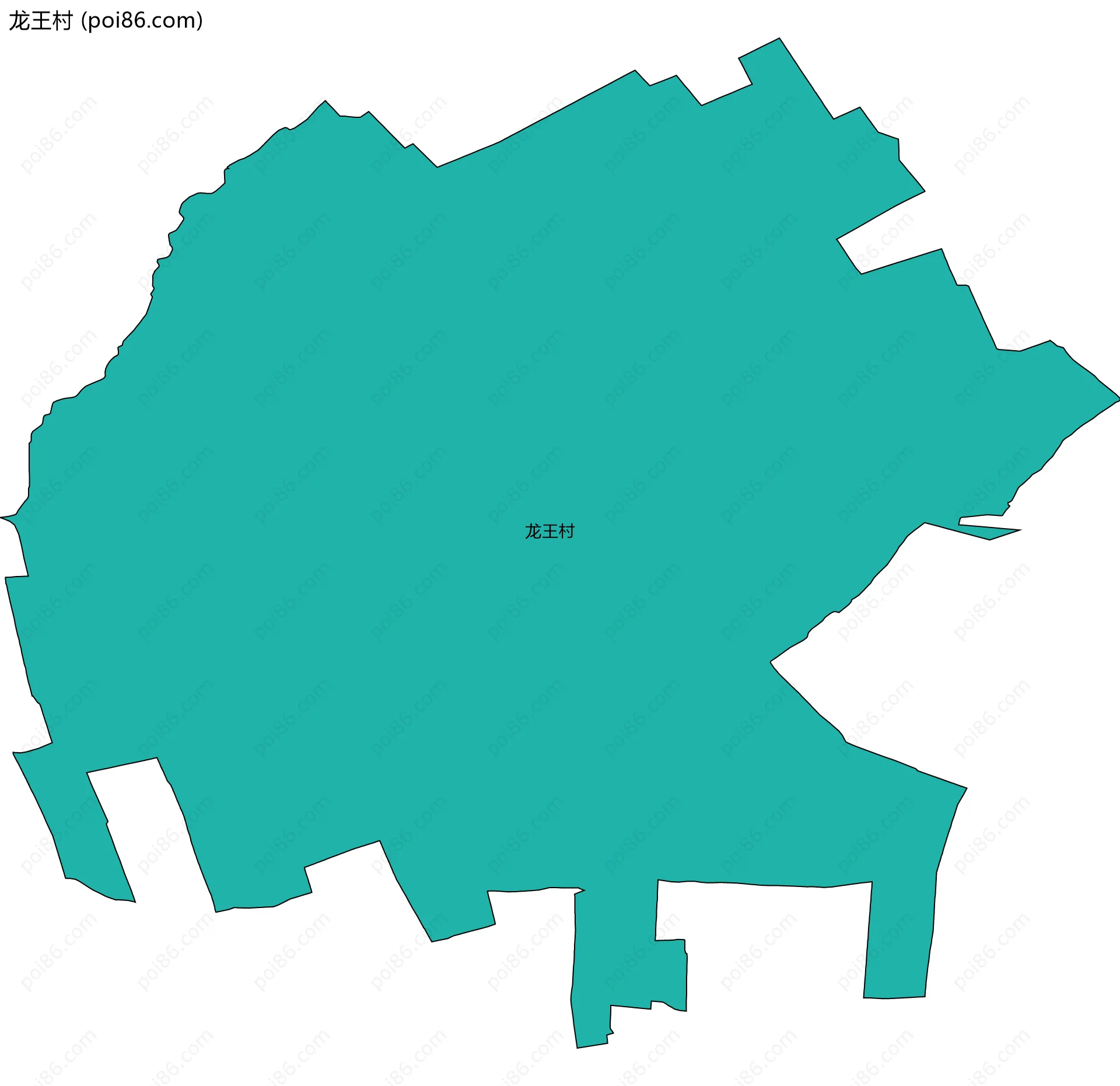 龙王村边界地图