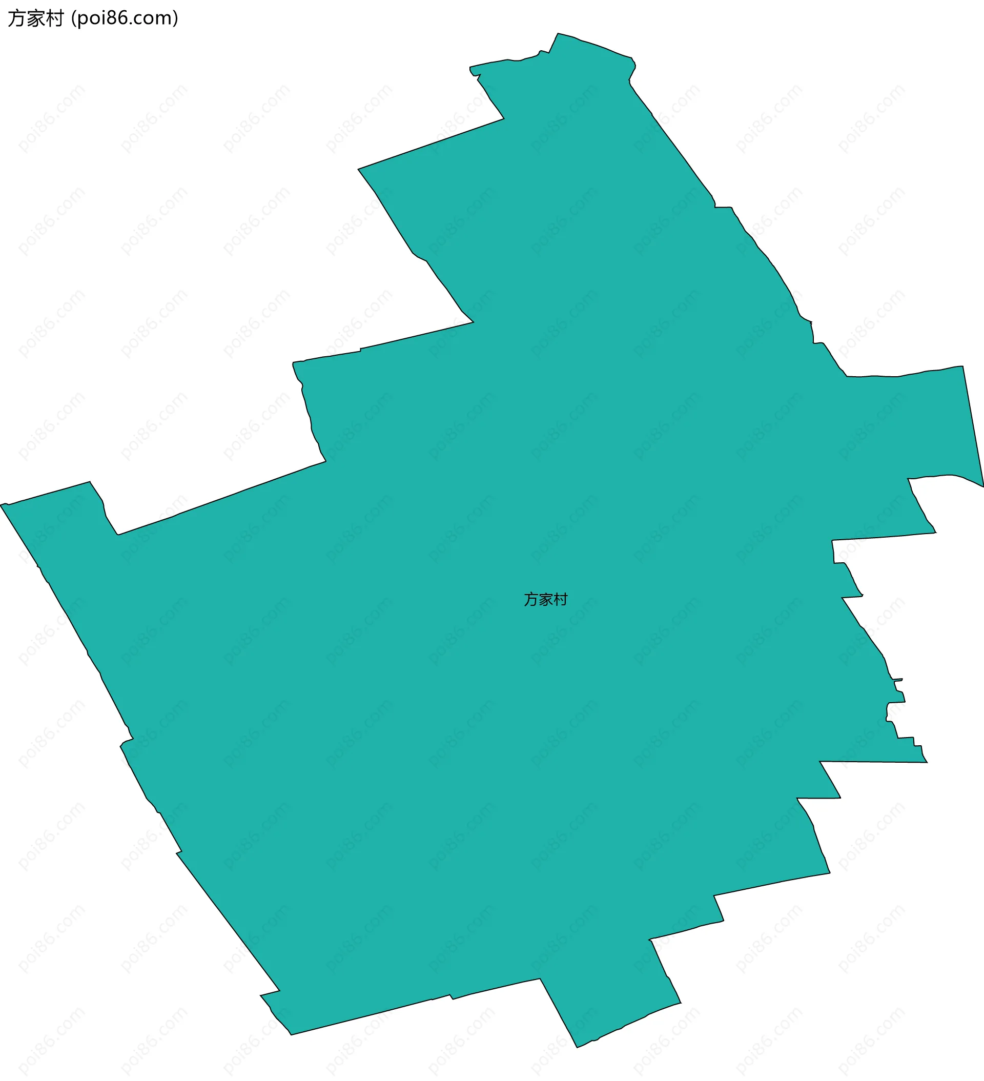 方家村边界地图