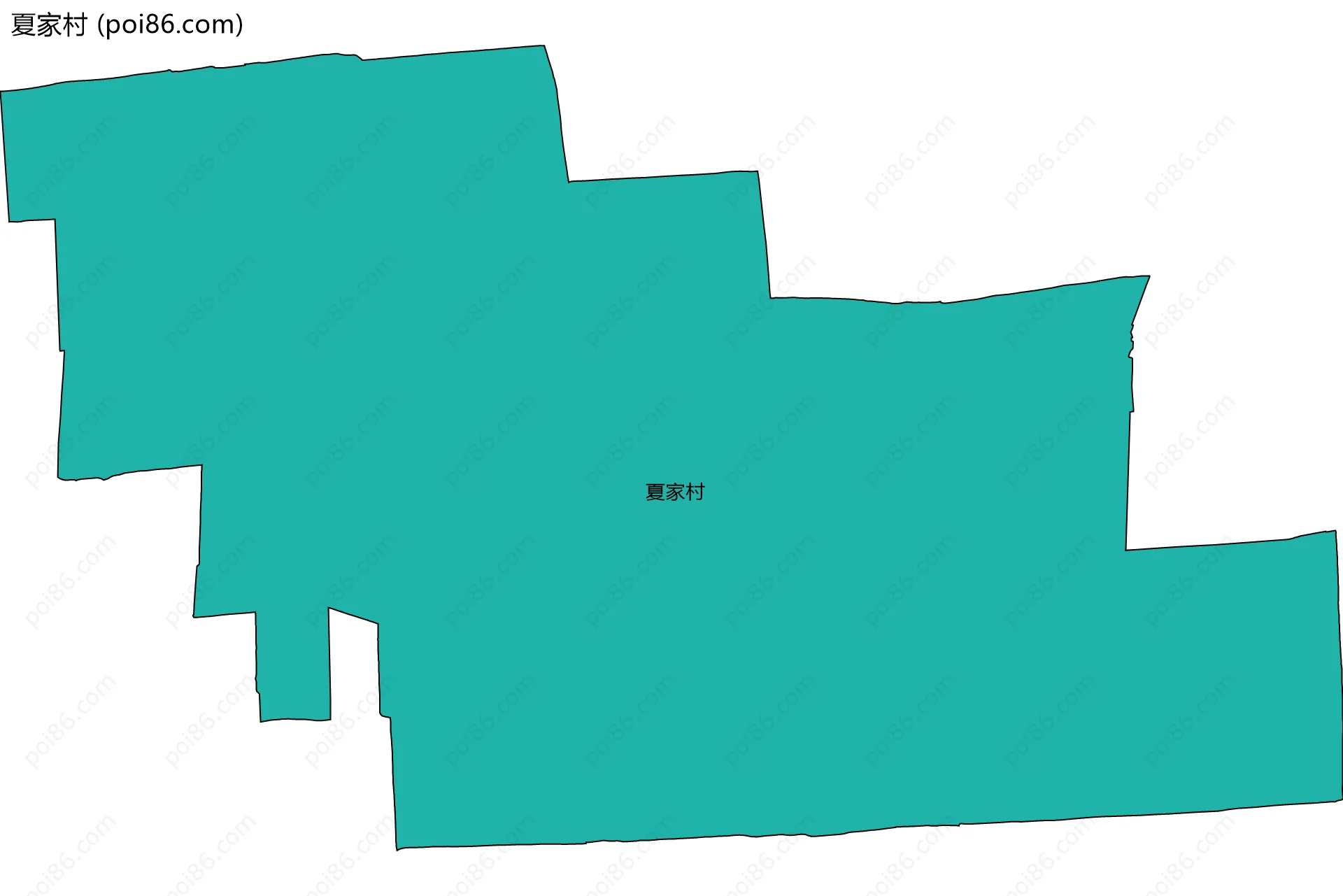 夏家村边界地图