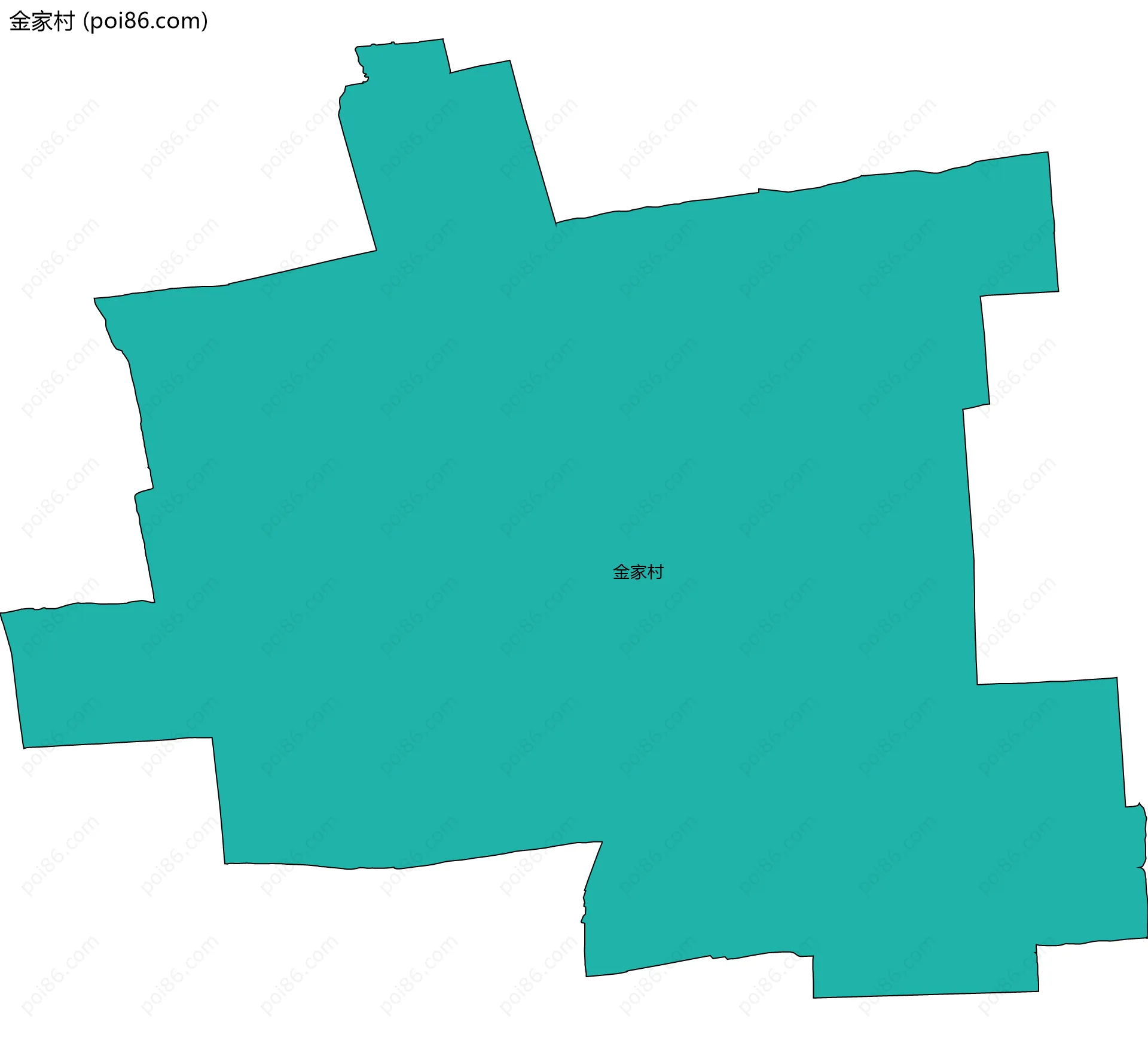 金家村边界地图