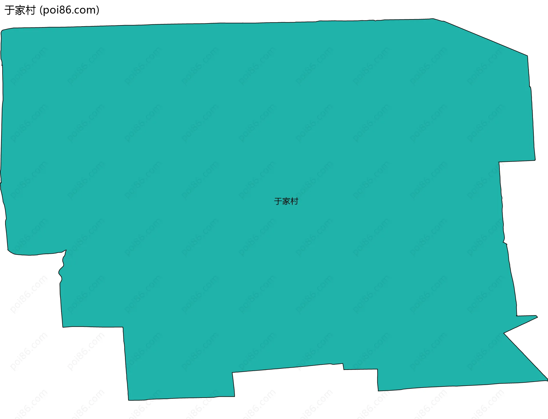 于家村边界地图