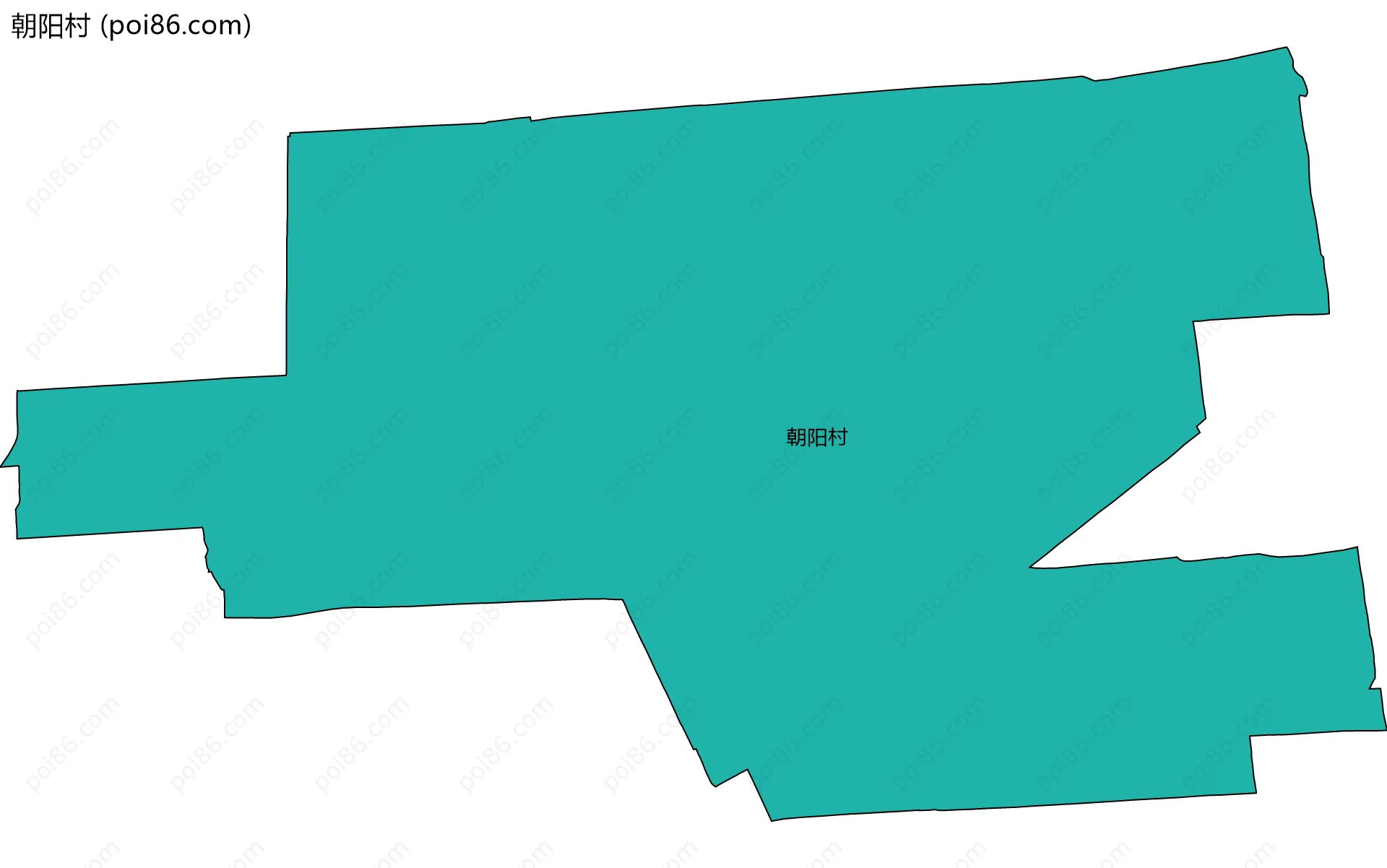 朝阳村边界地图