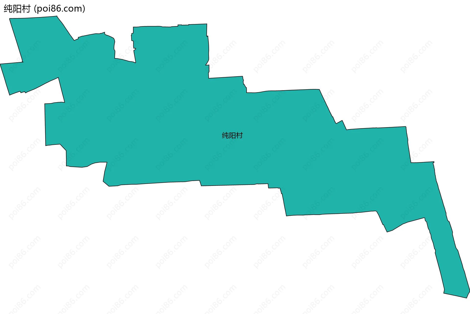 纯阳村边界地图