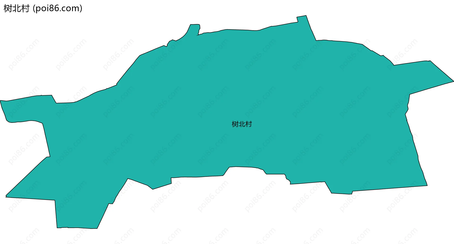 树北村边界地图