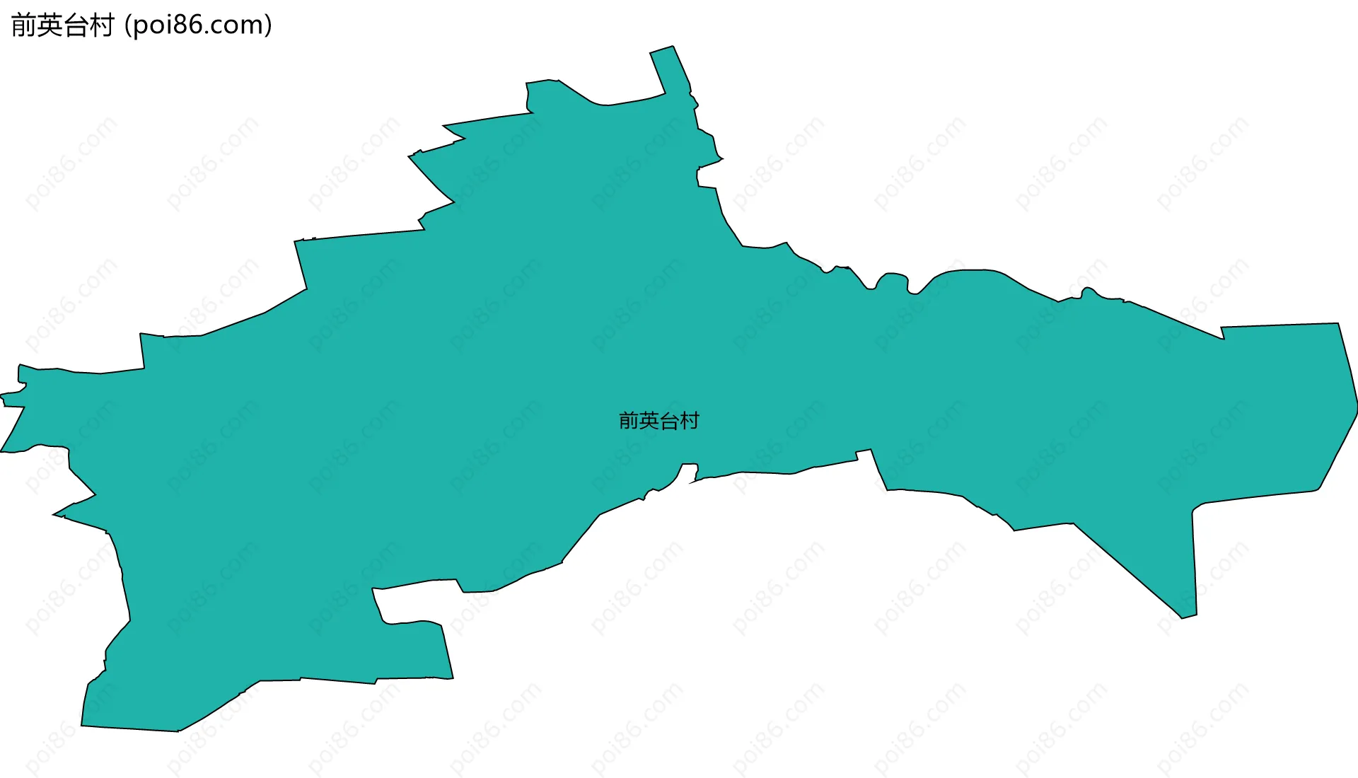 前英台村边界地图
