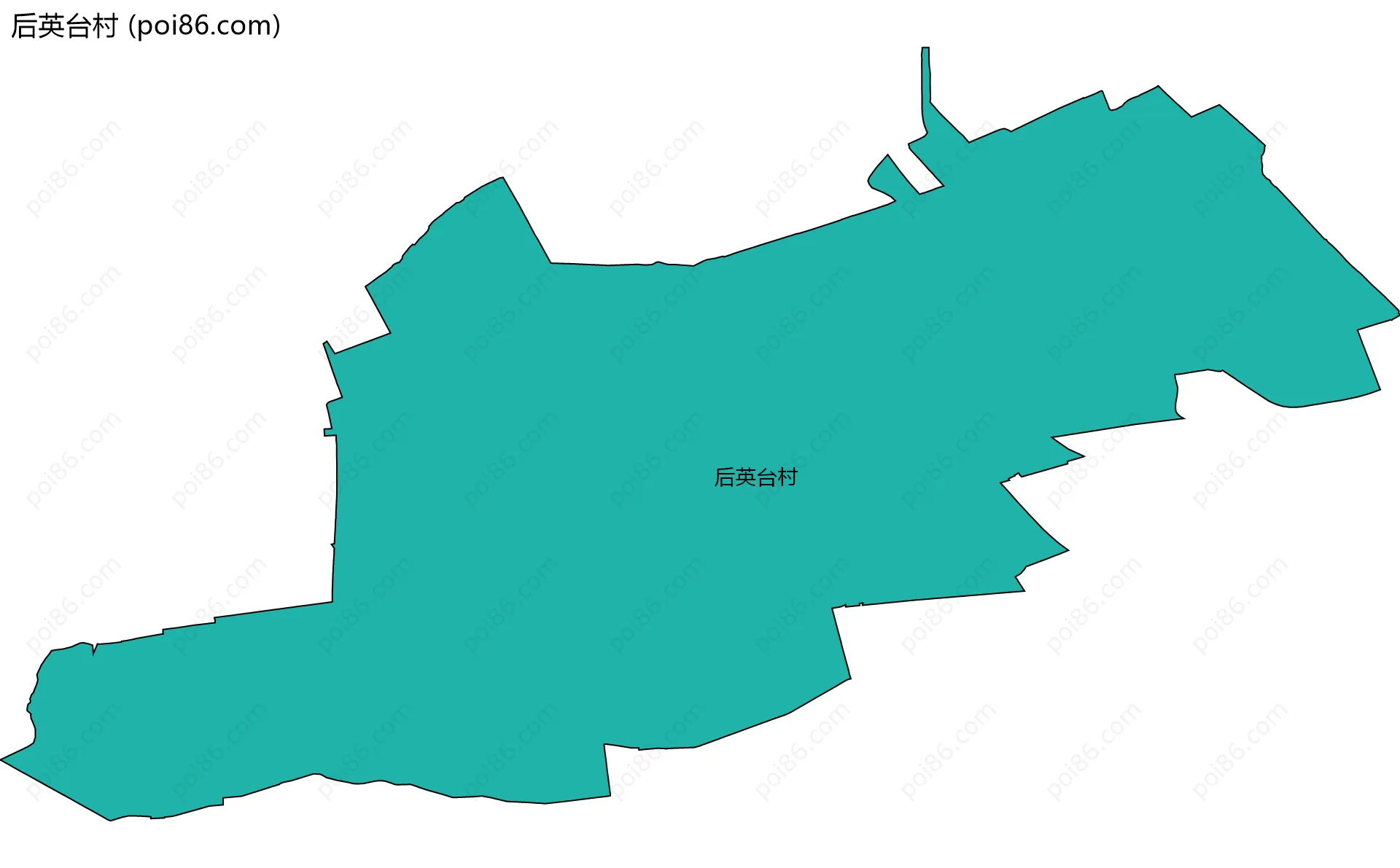 后英台村边界地图