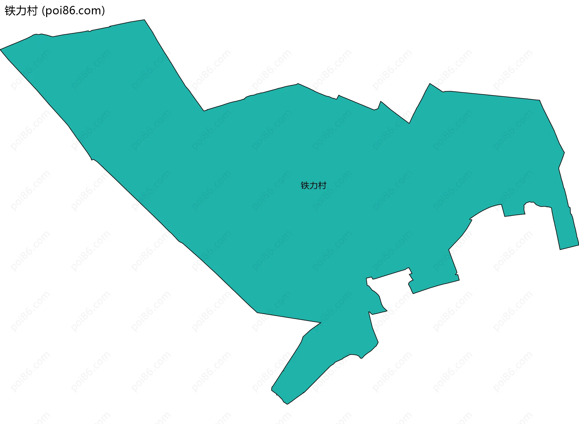铁力村边界地图