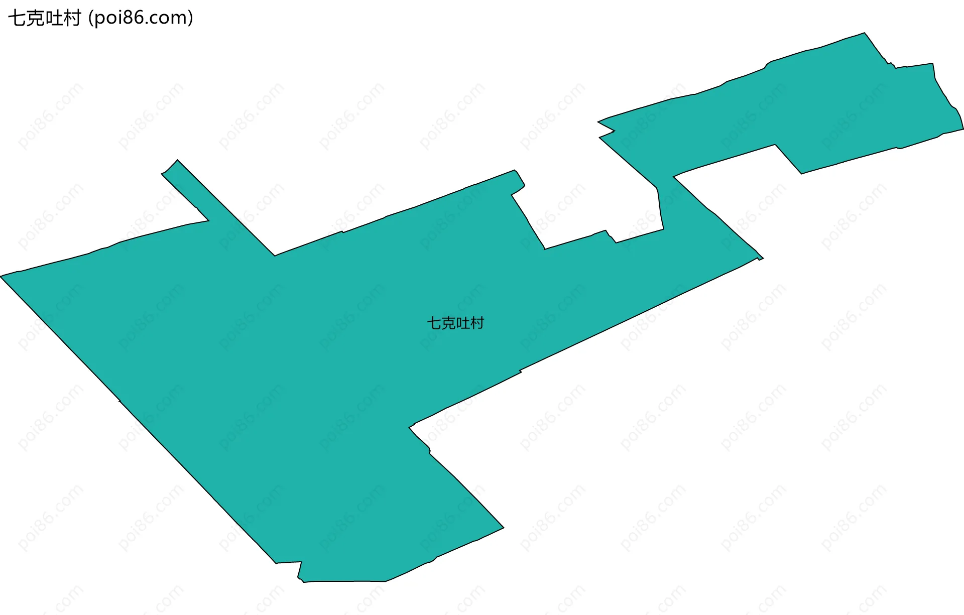 七克吐村边界地图