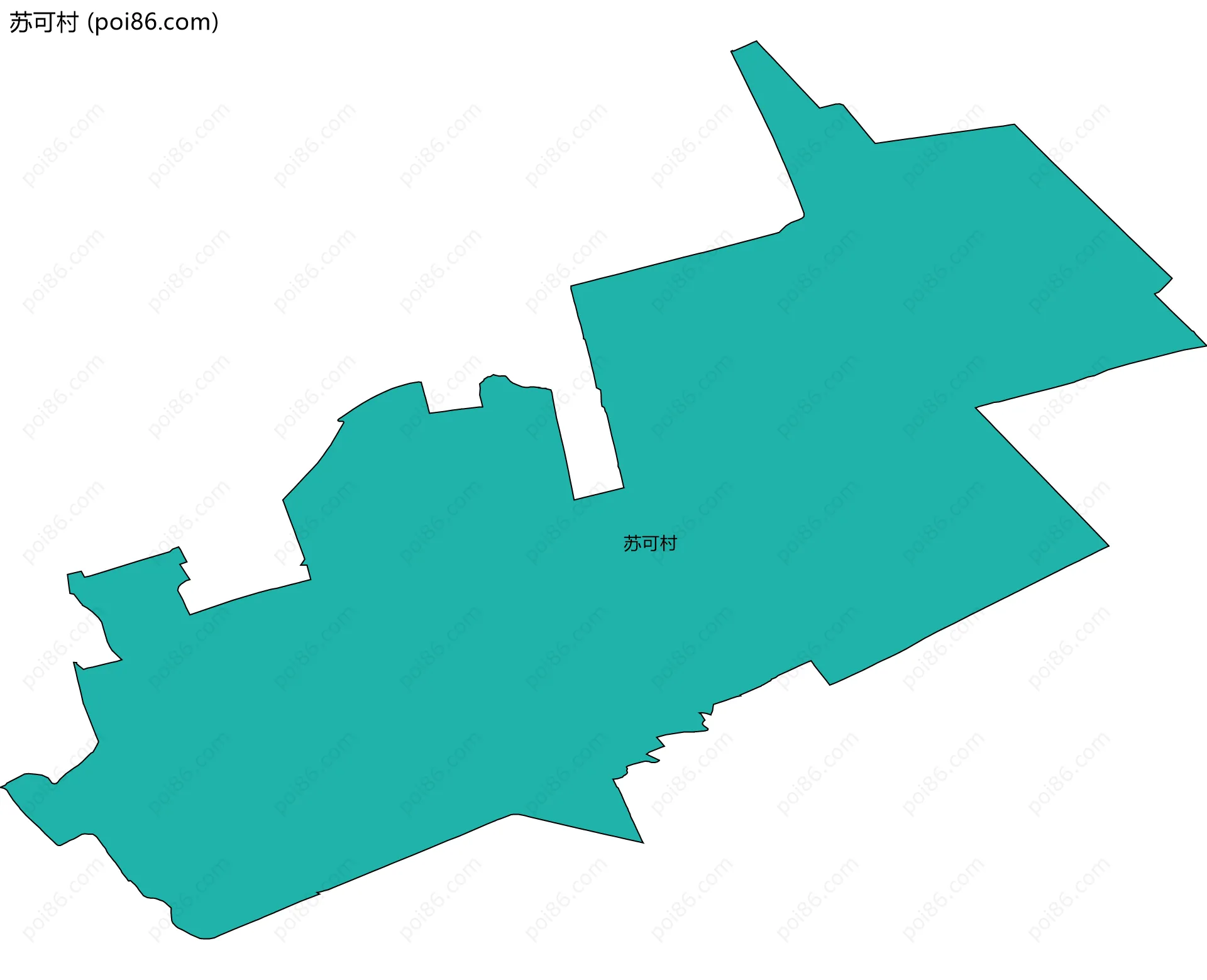 苏可村边界地图