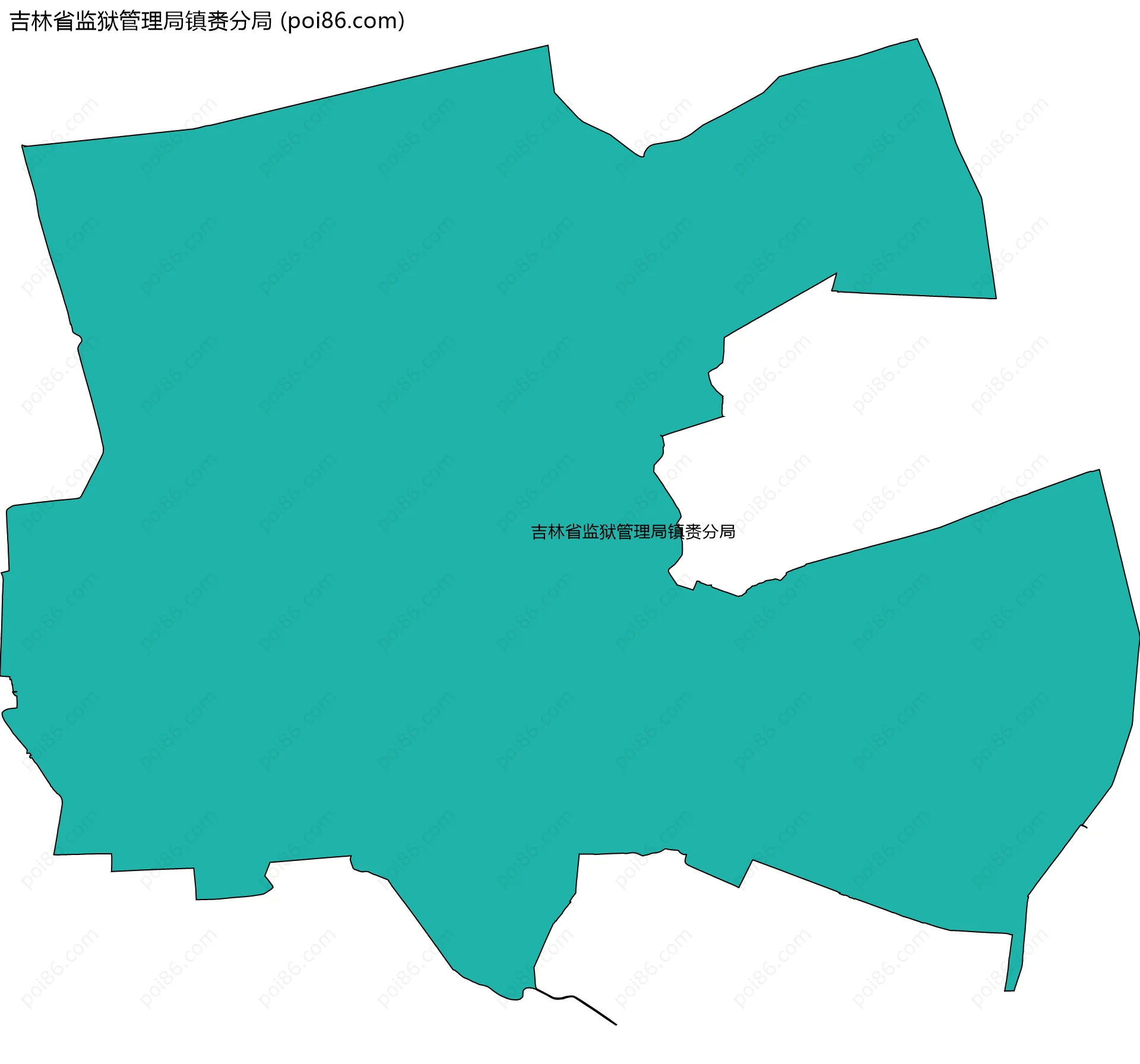 吉林省监狱管理局镇赉分局边界地图