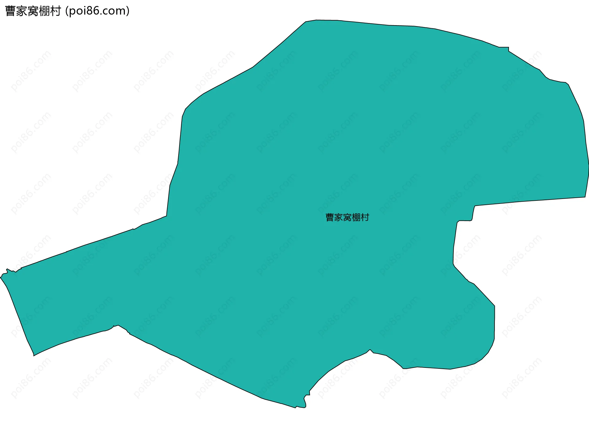 曹家窝棚村边界地图