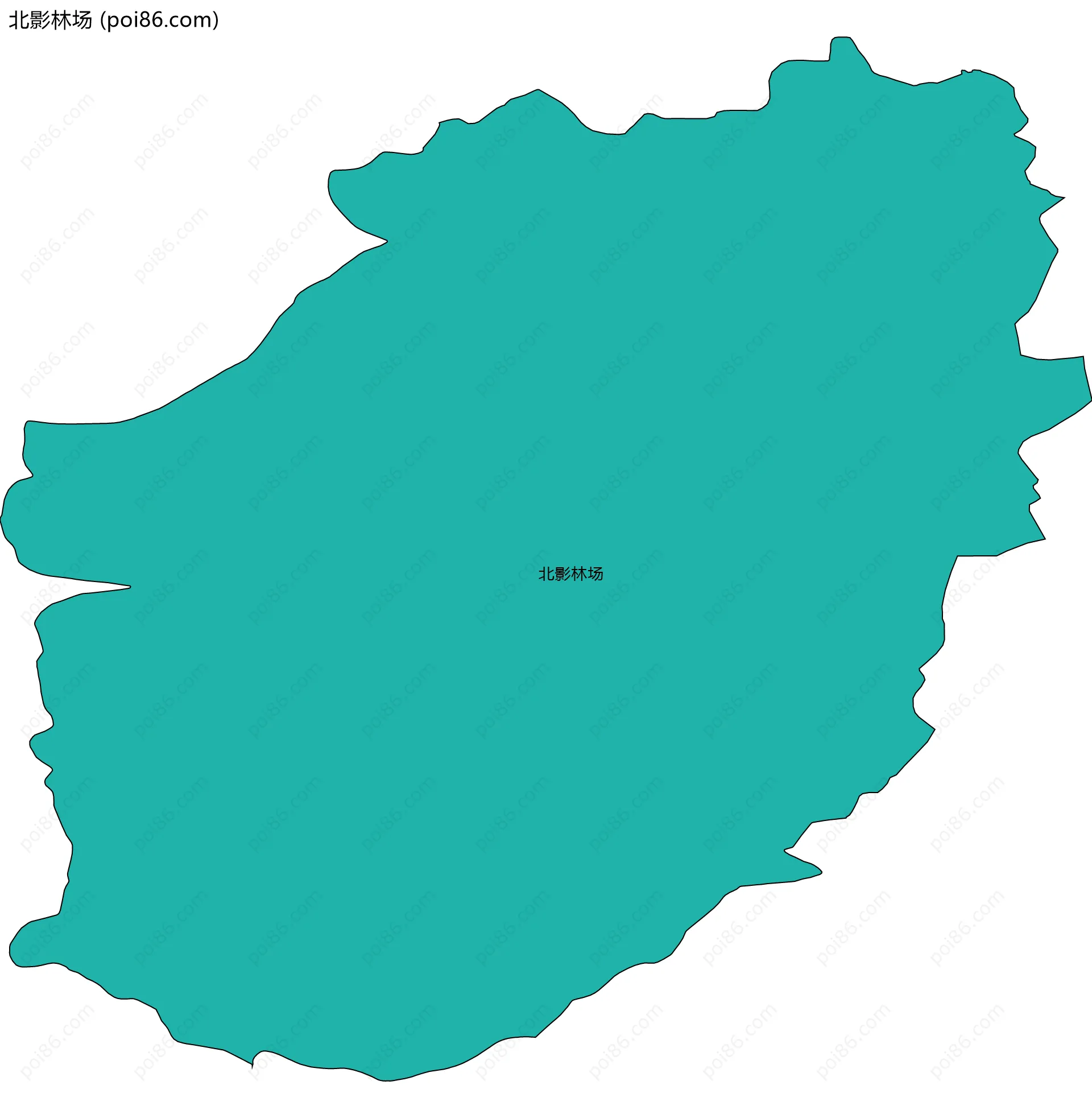 北影林场边界地图