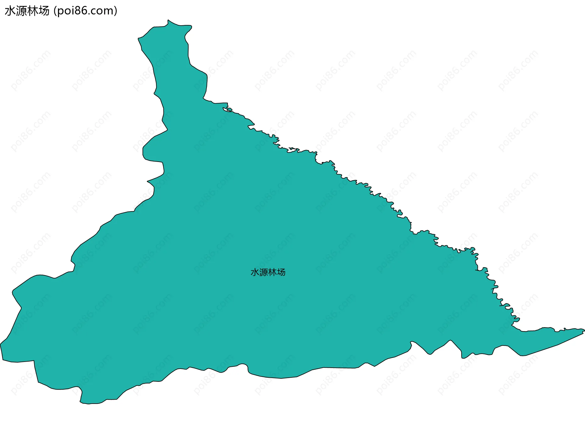水源林场边界地图