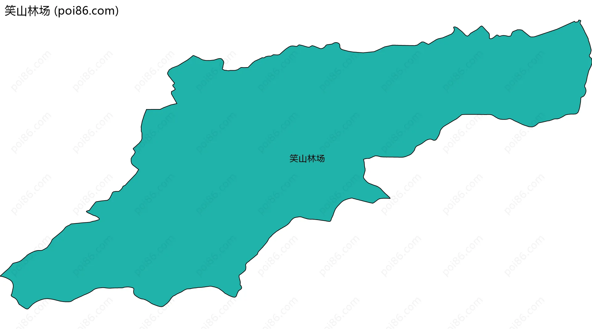 笑山林场边界地图