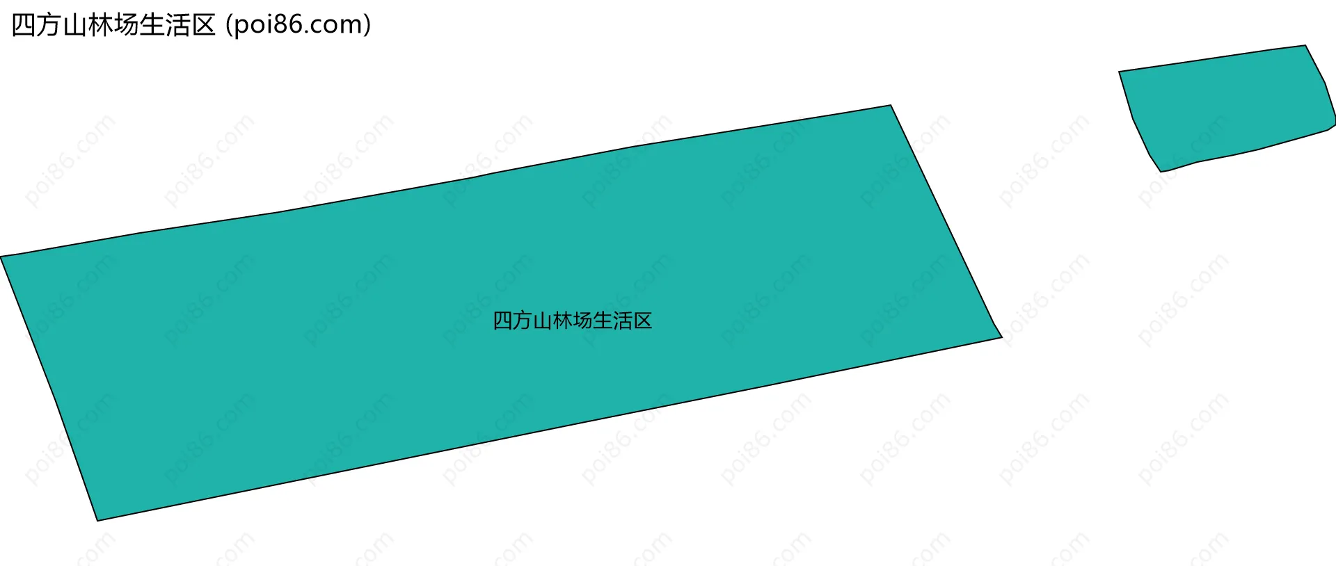 四方山林场生活区边界地图