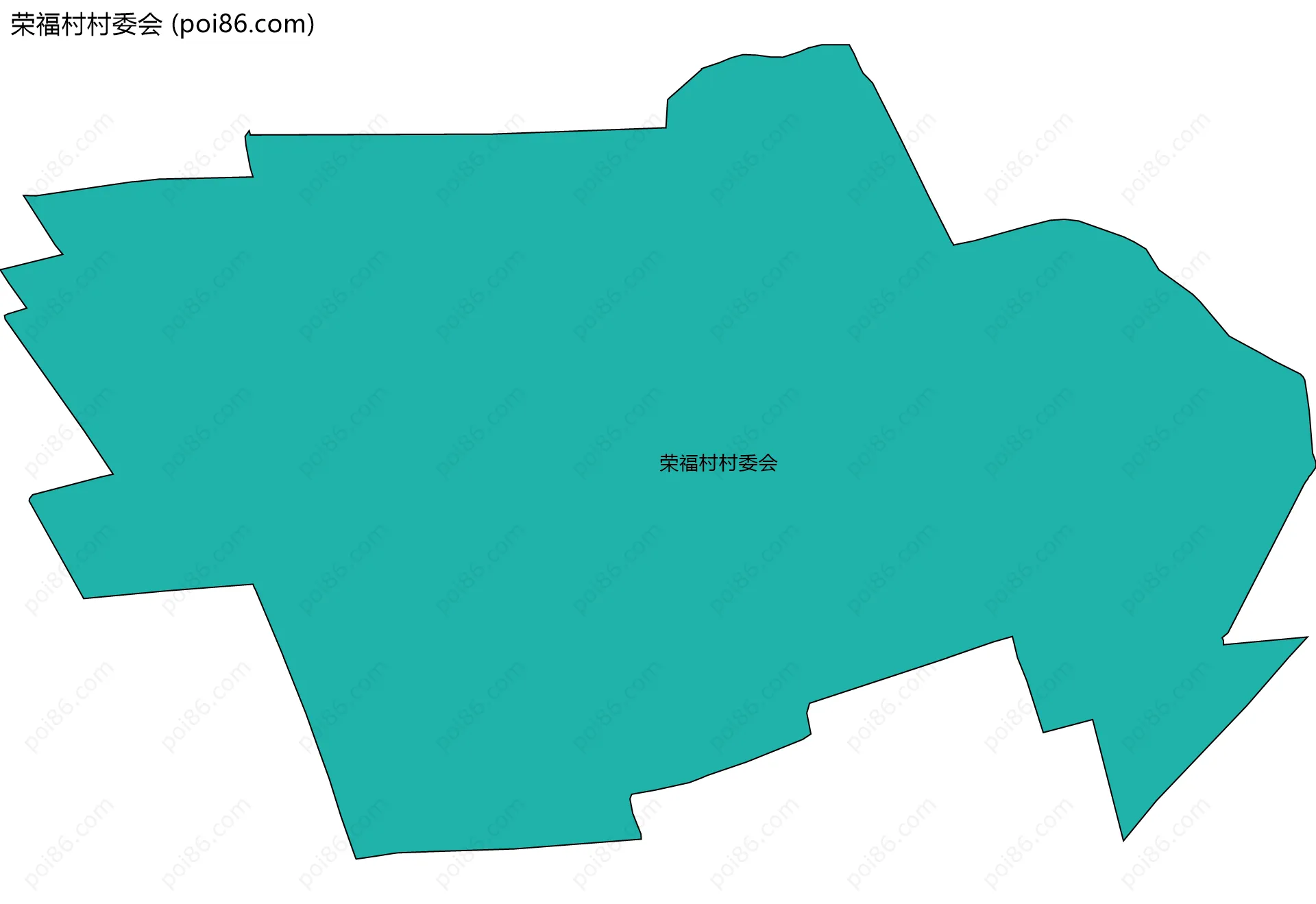 荣福村村委会边界地图