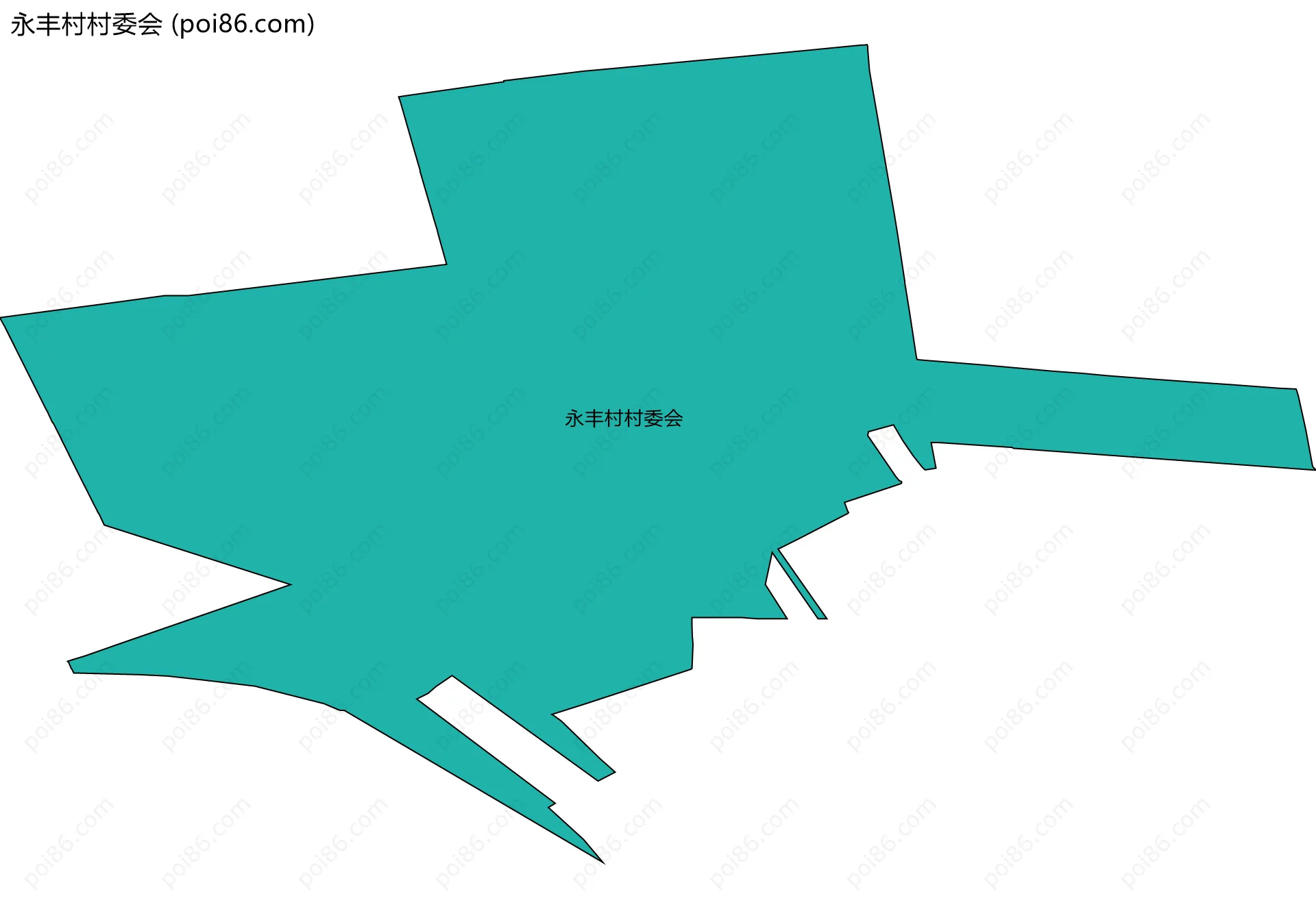 永丰村村委会边界地图