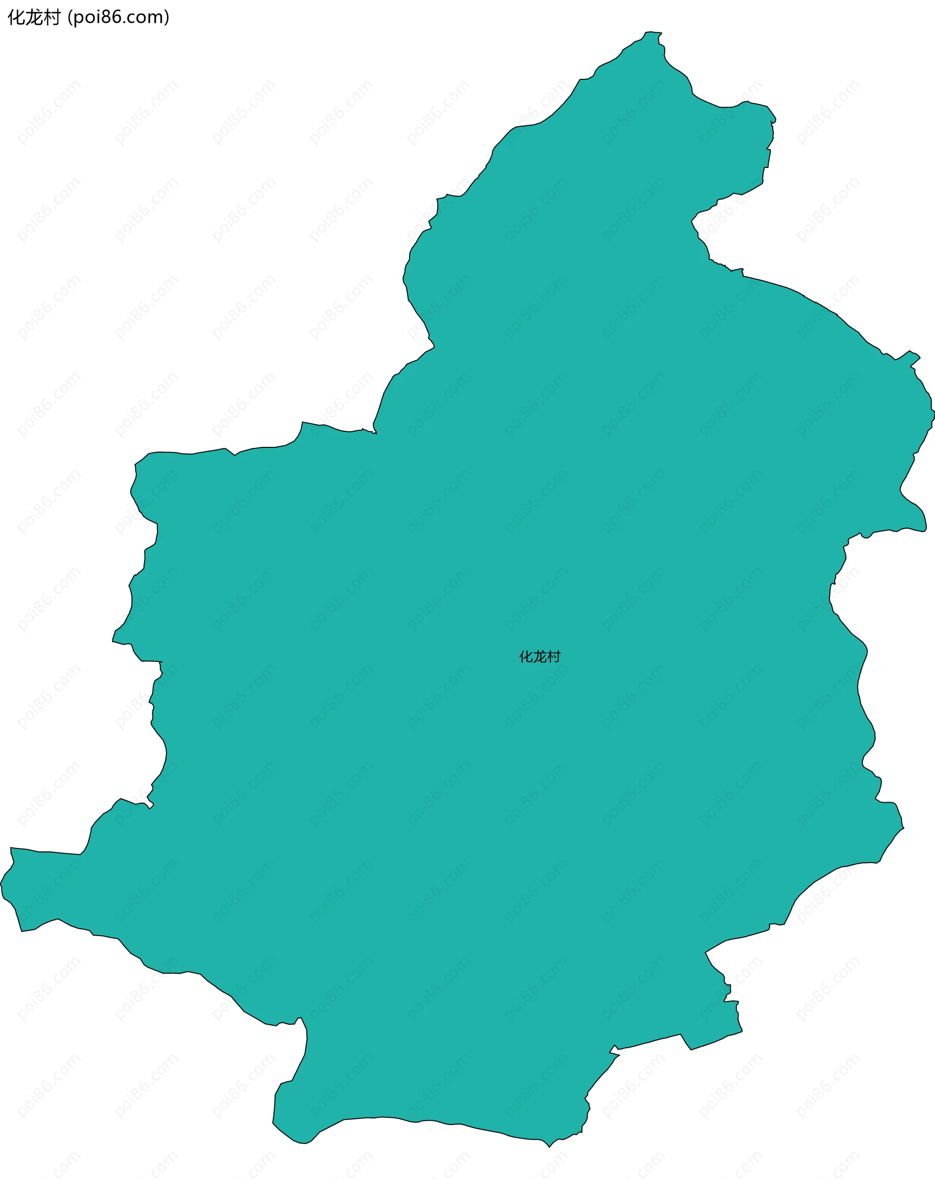 化龙村边界地图