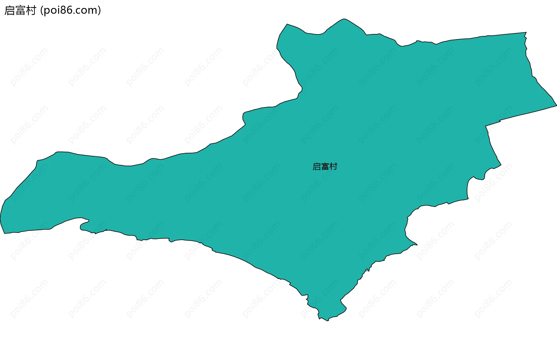 启富村边界地图