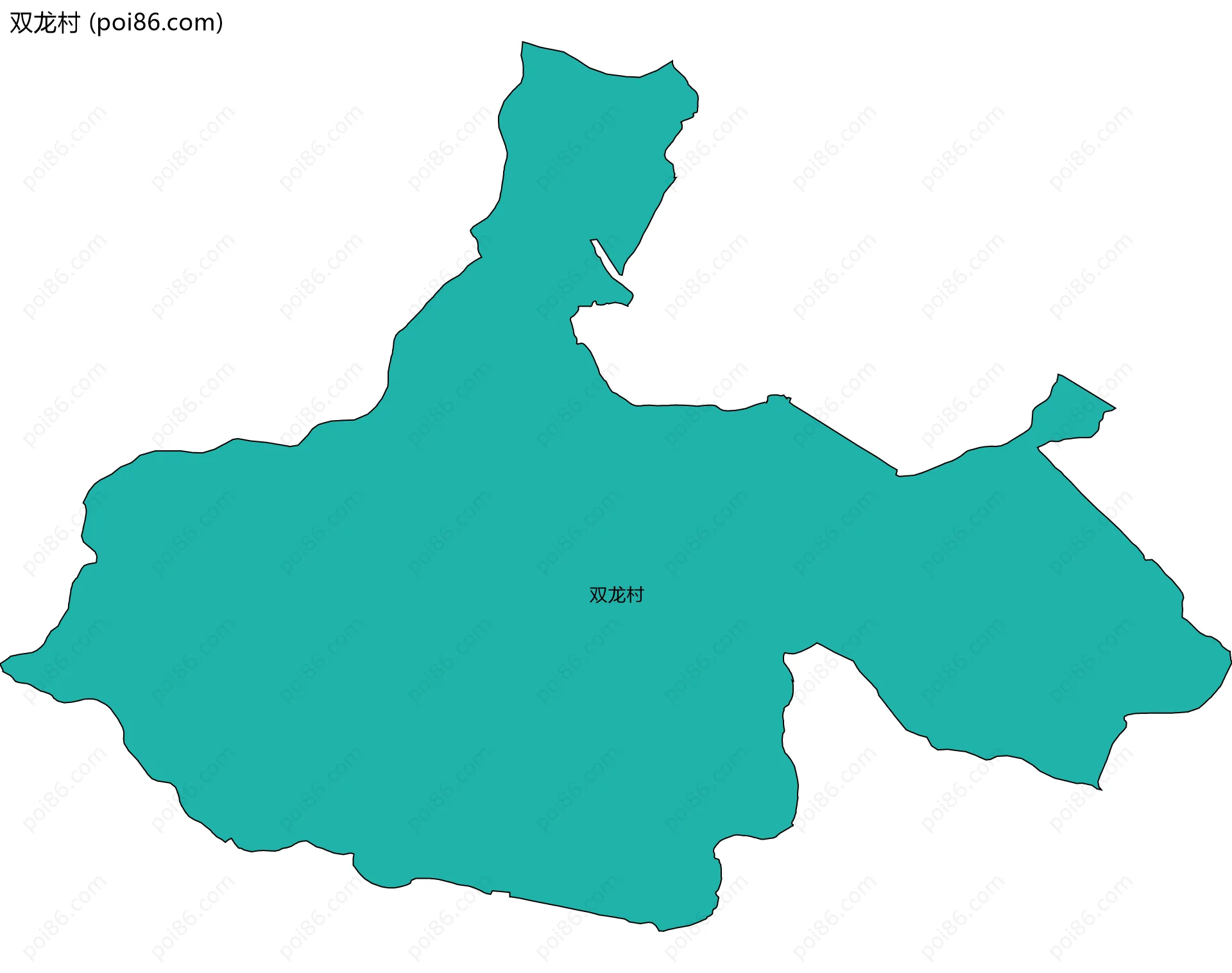 双龙村边界地图