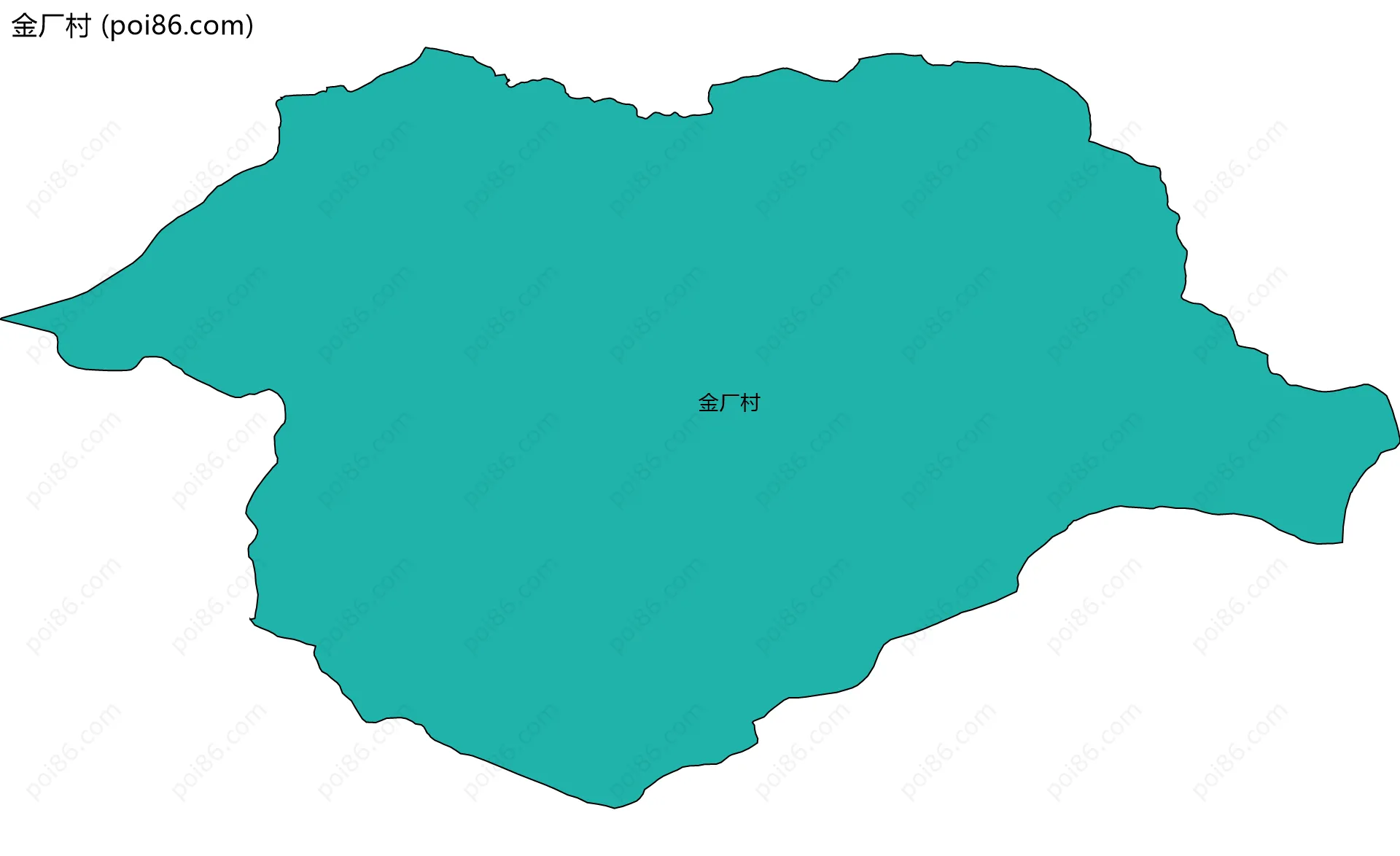 金厂村边界地图