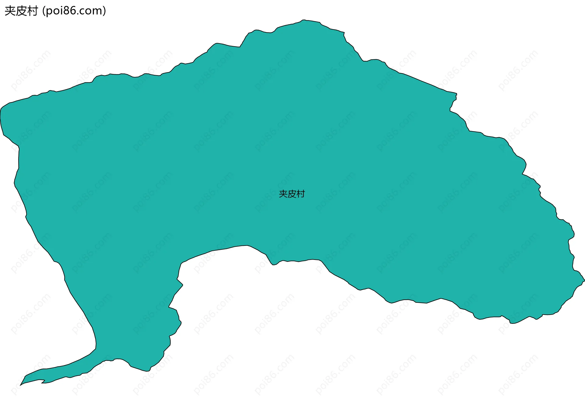 夹皮村边界地图