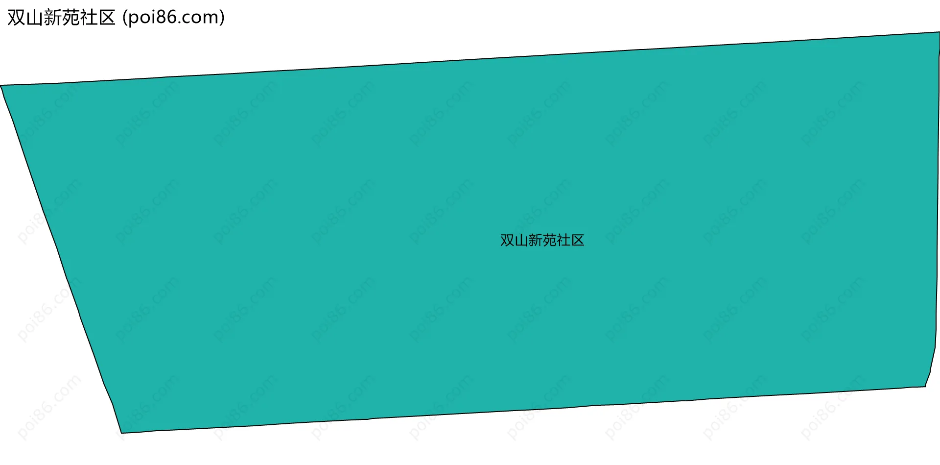 双山新苑社区边界地图