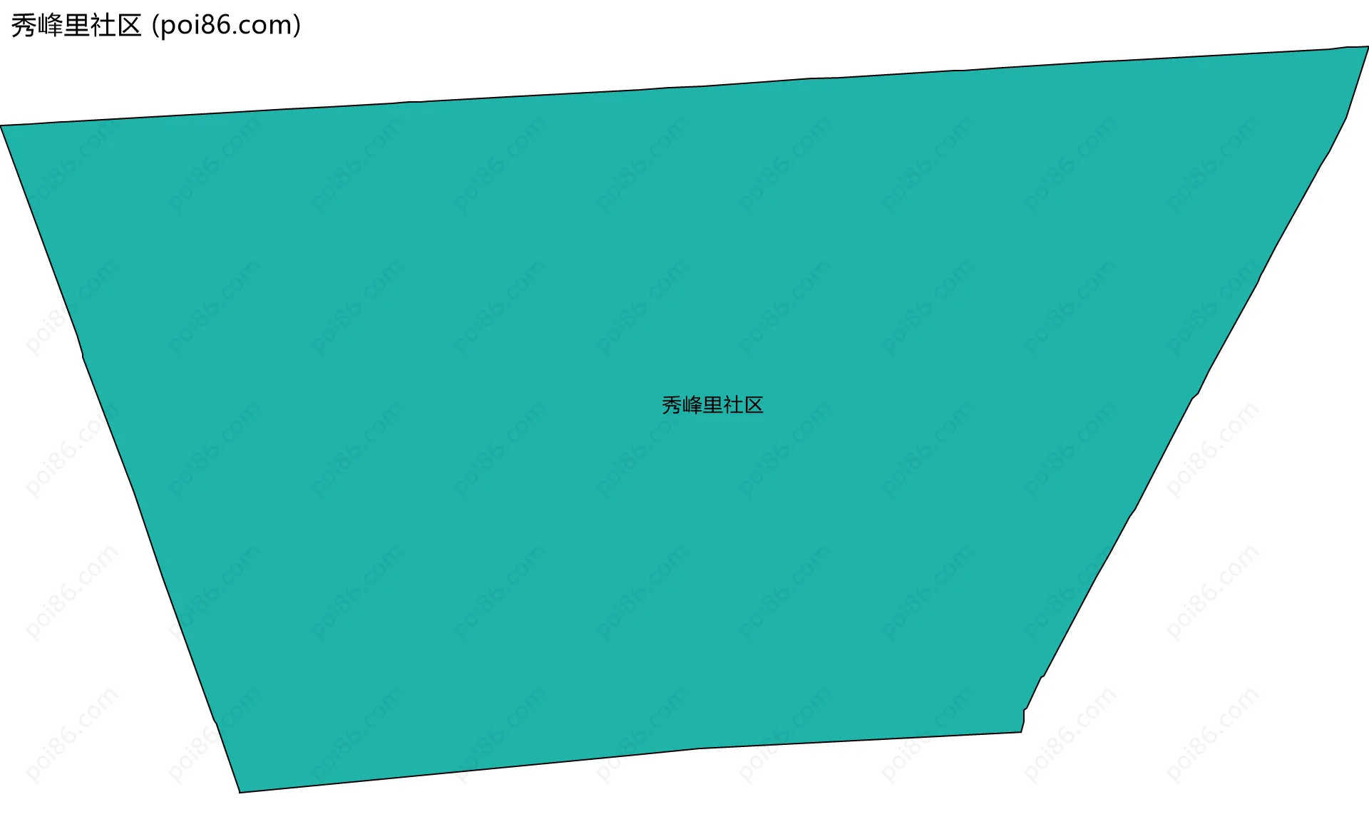 秀峰里社区边界地图