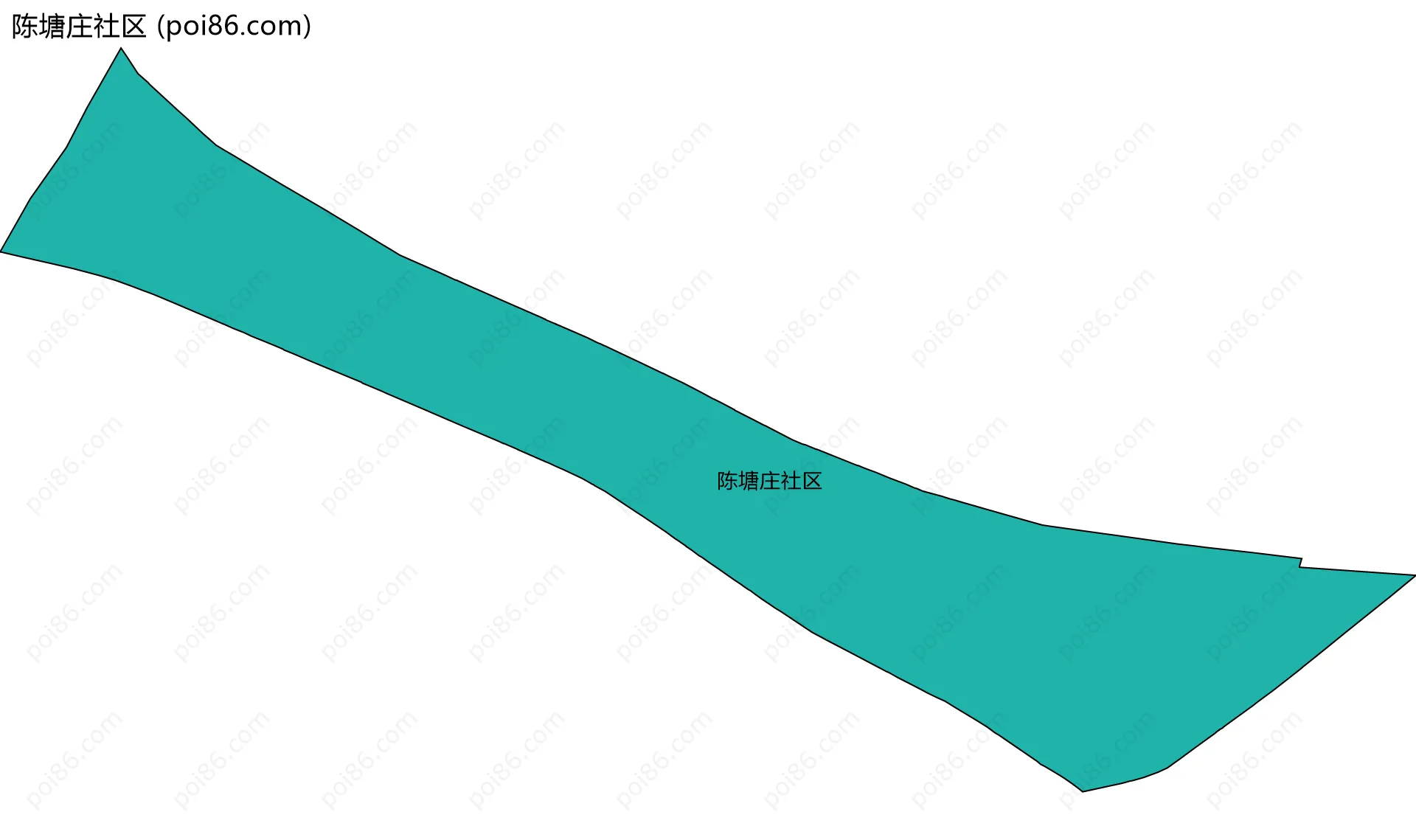 陈塘庄社区边界地图