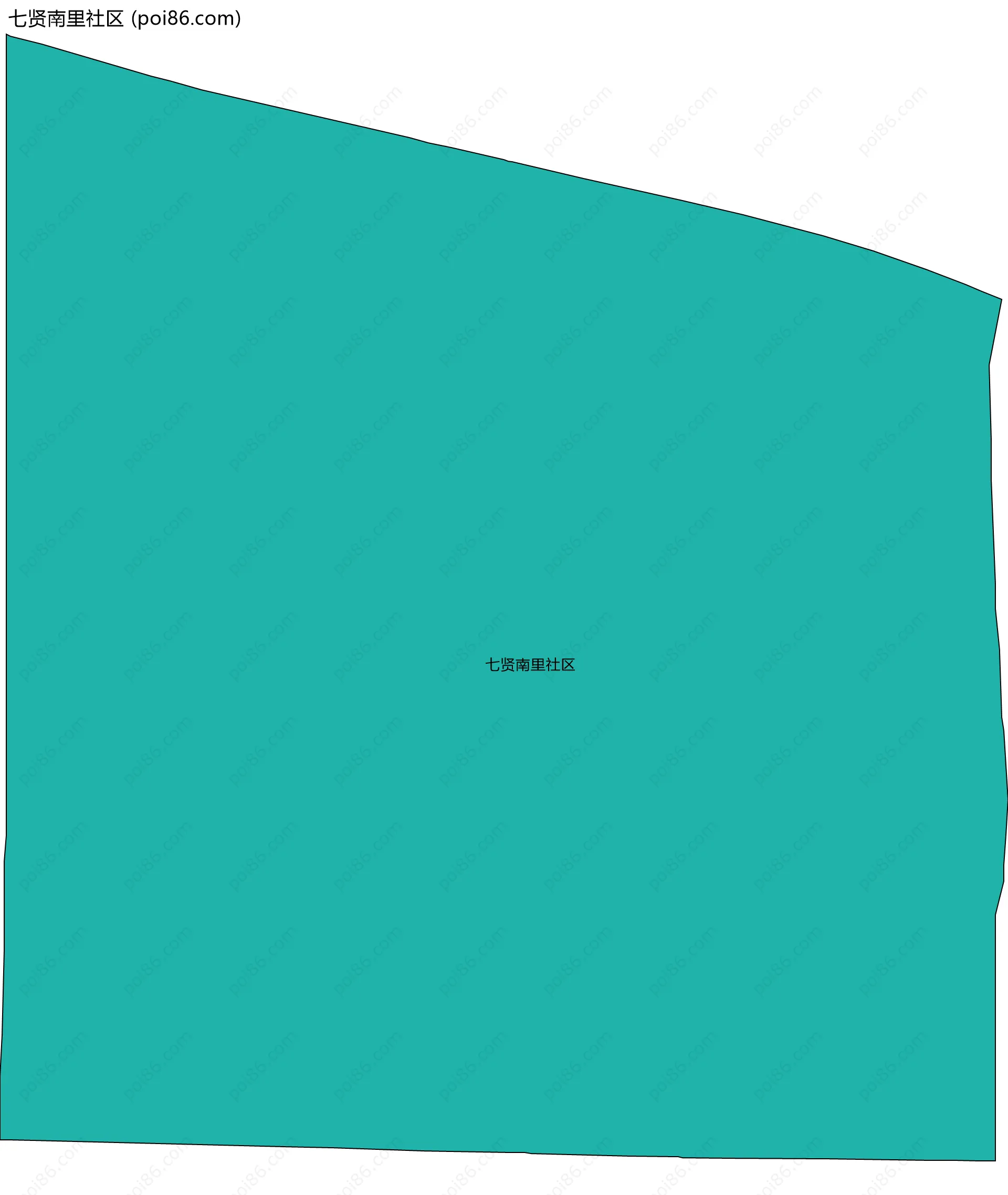 七贤南里社区边界地图