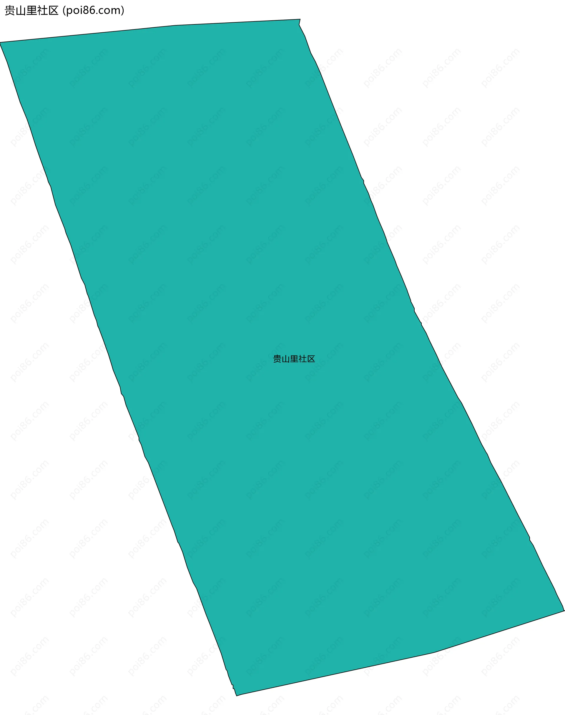贵山里社区边界地图