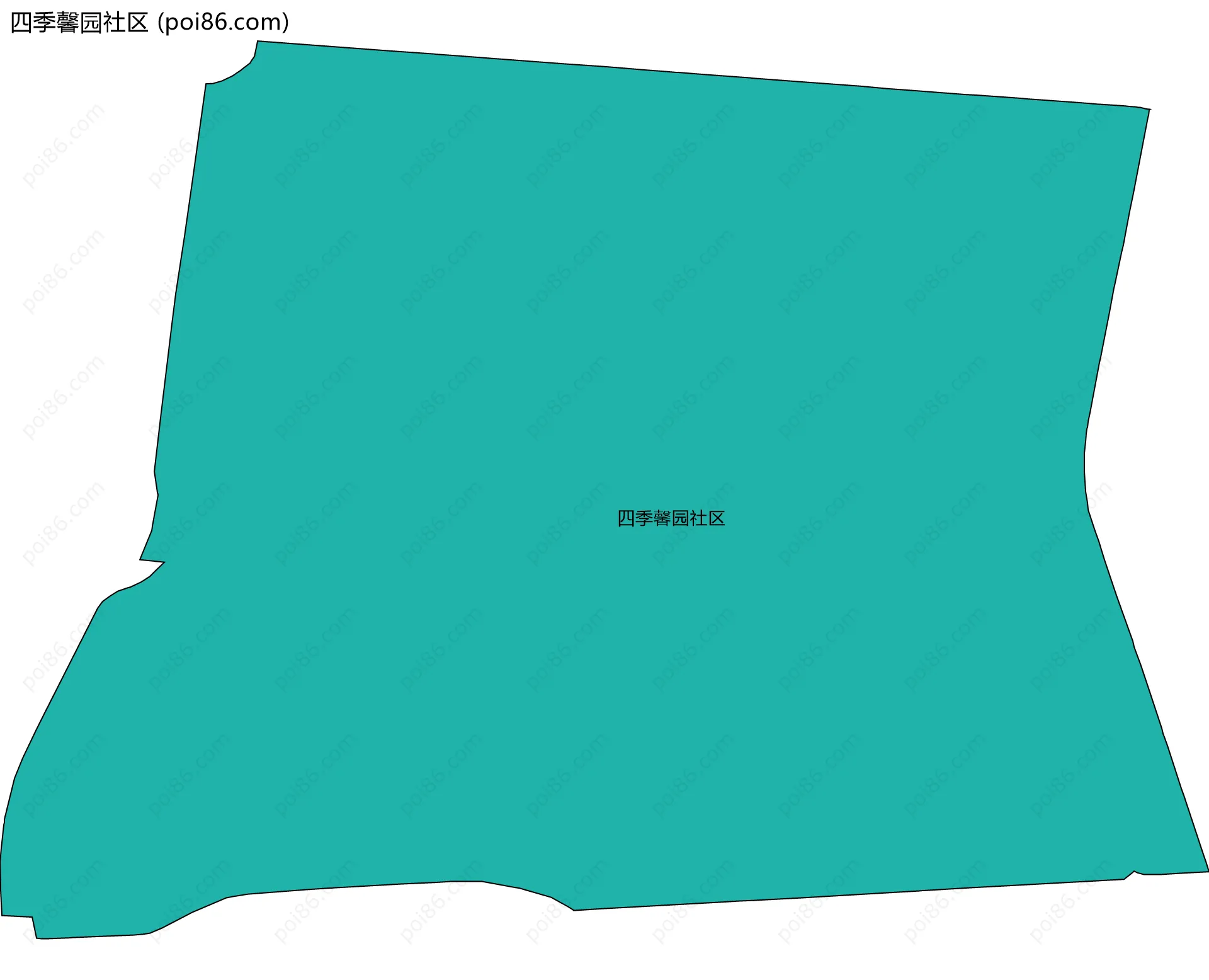 四季馨园社区边界地图