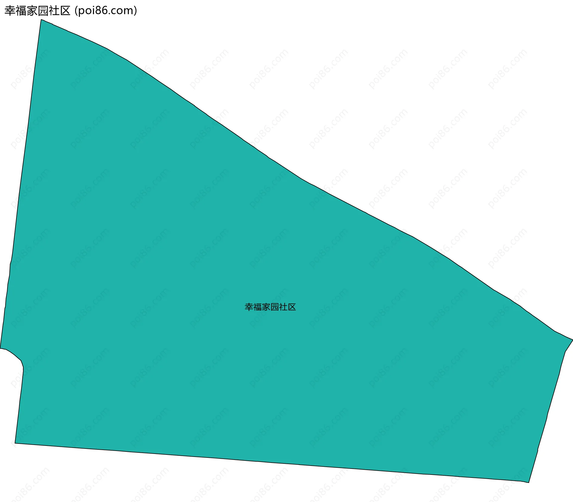 幸福家园社区边界地图