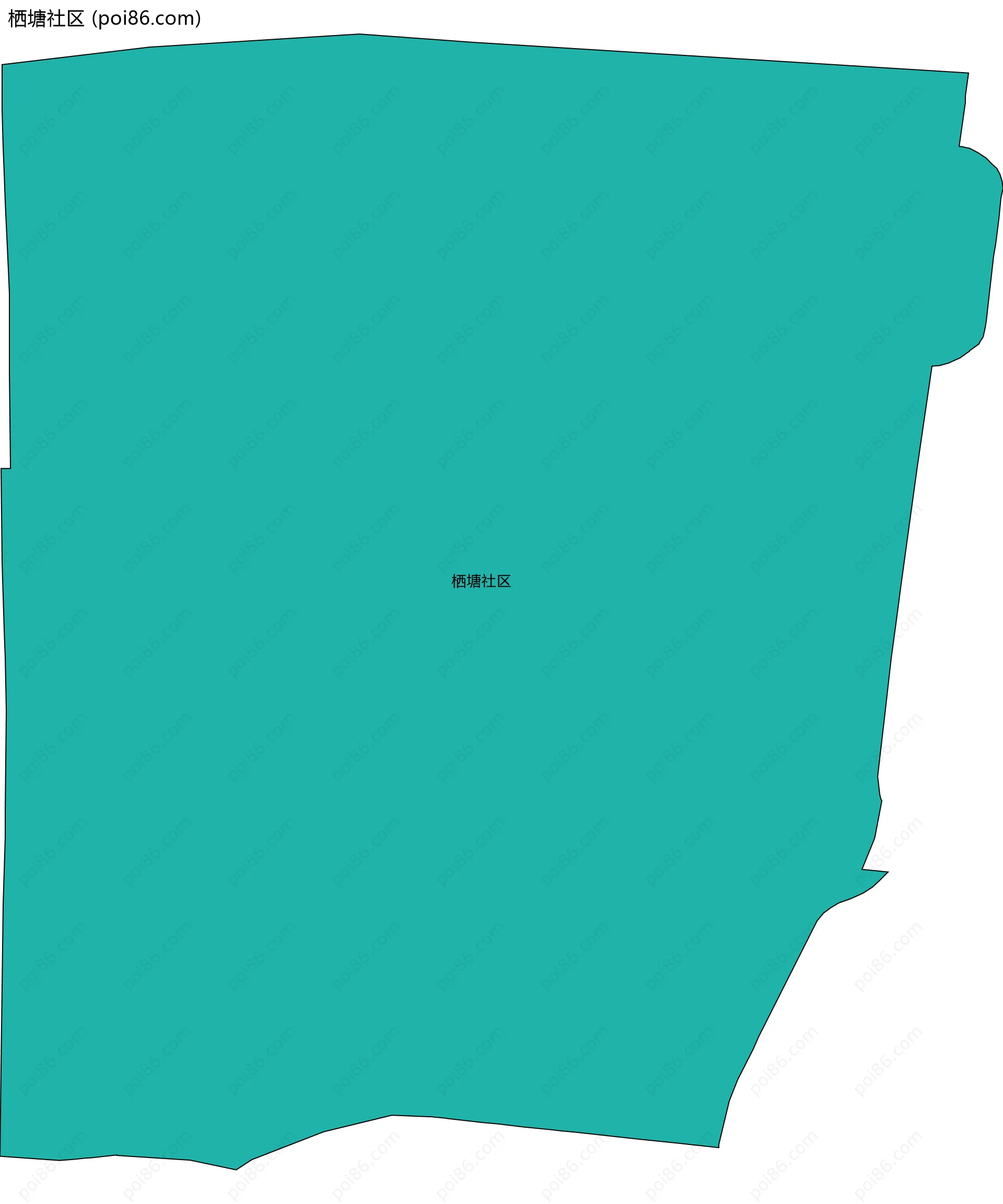 栖塘社区边界地图