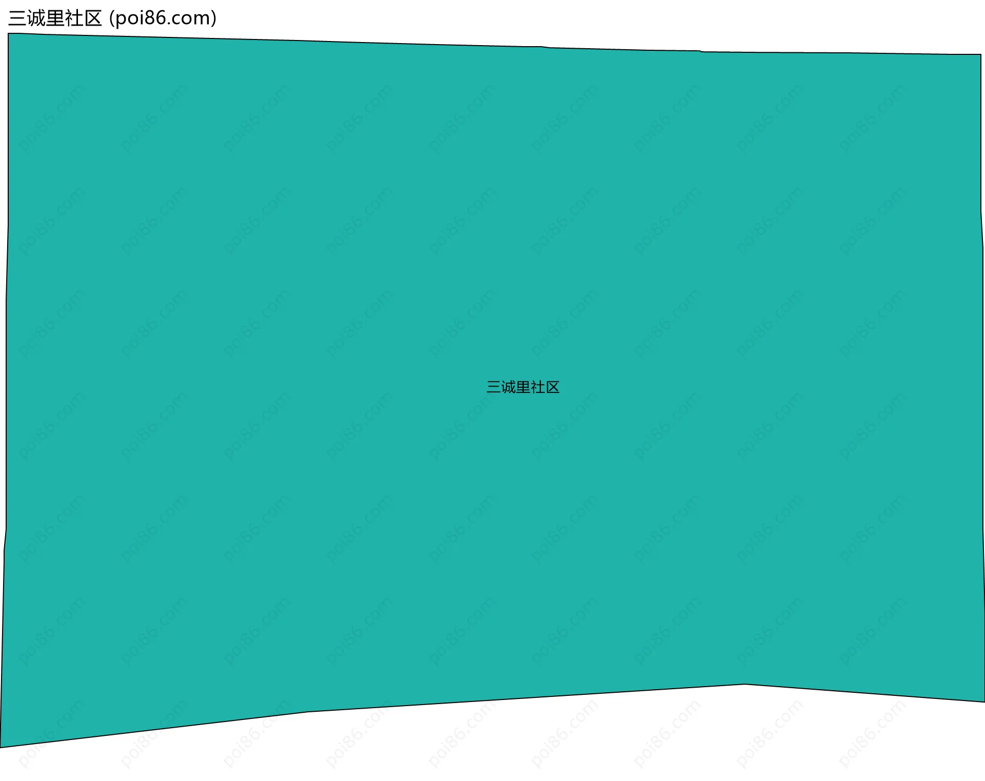 三诚里社区边界地图