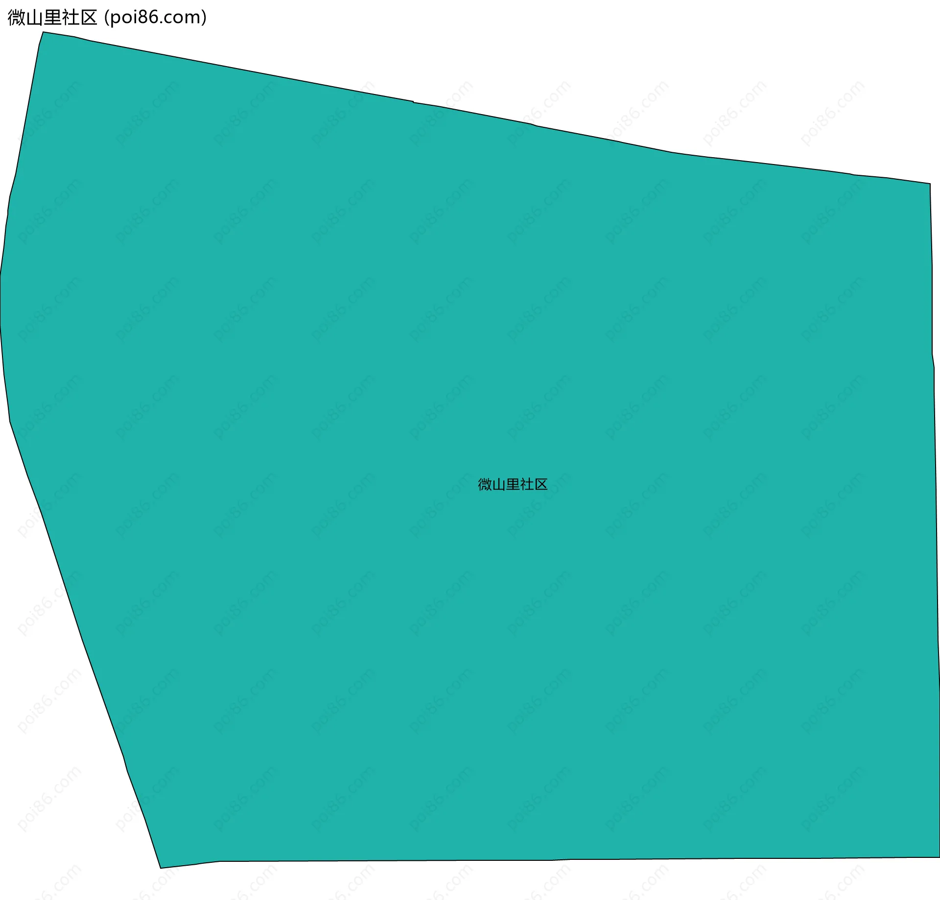 微山里社区边界地图