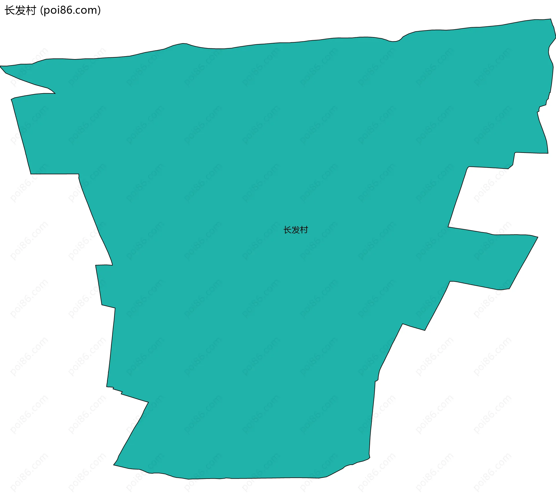 长发村边界地图