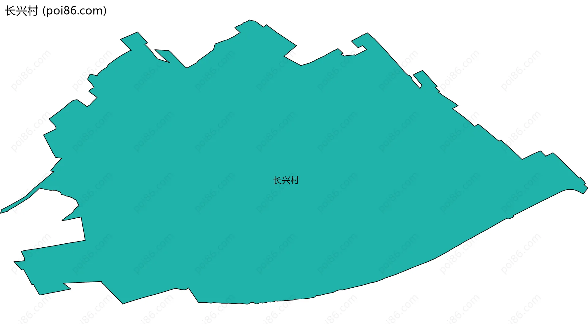 长兴村边界地图
