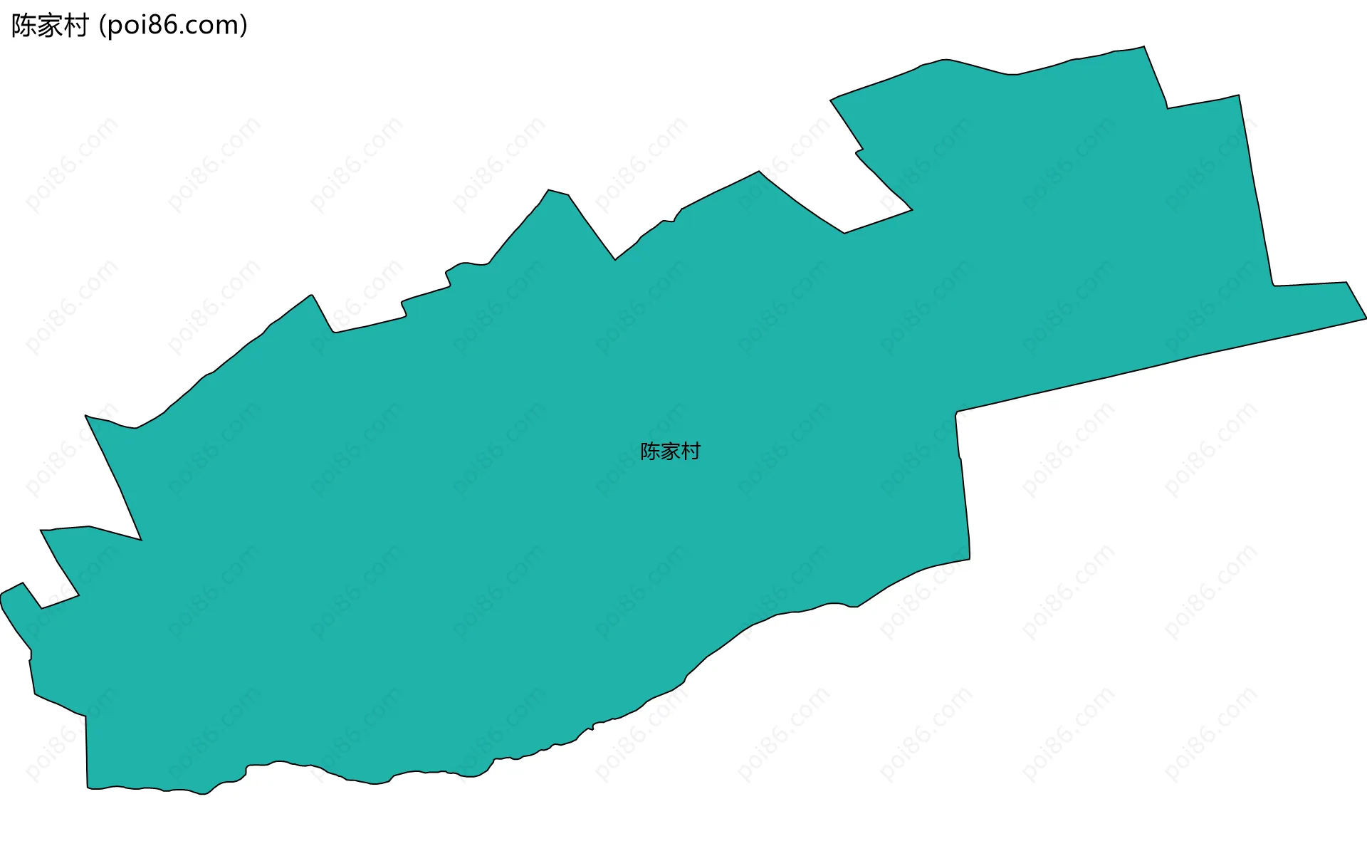 陈家村边界地图