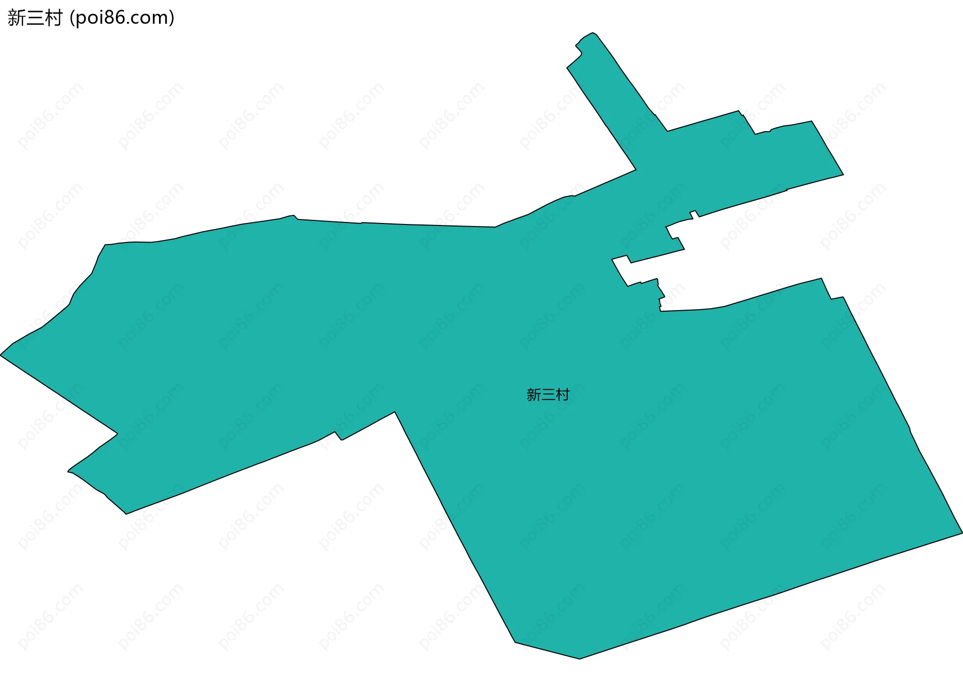 新三村边界地图