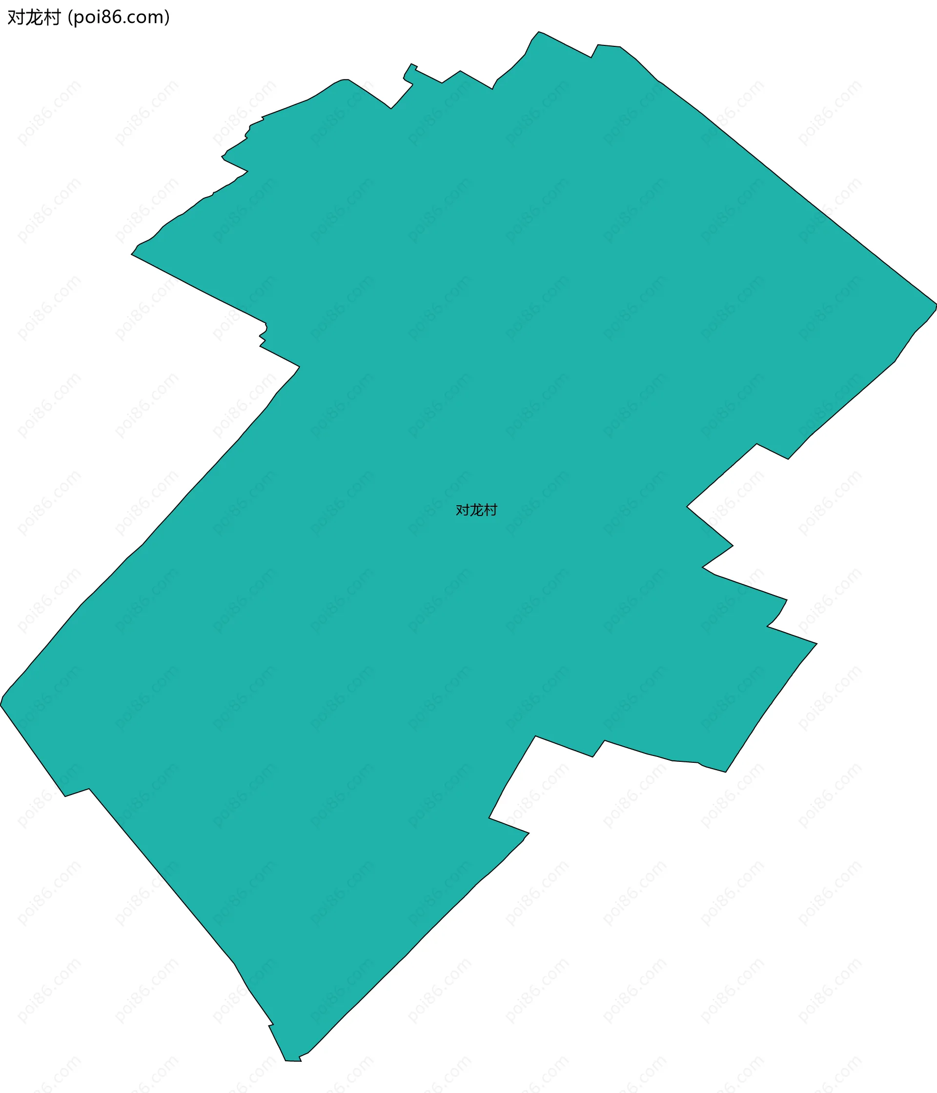 对龙村边界地图