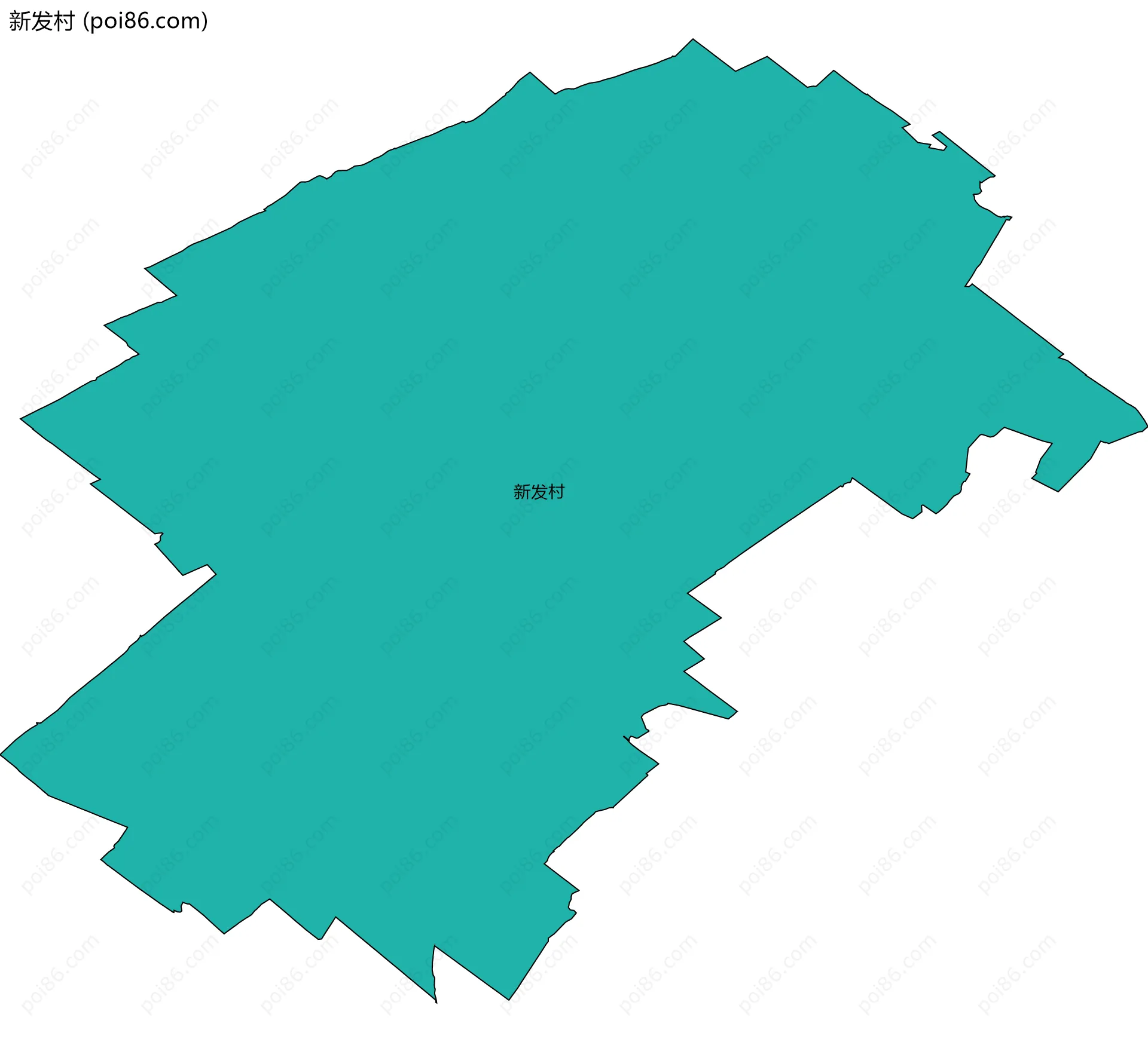 新发村边界地图