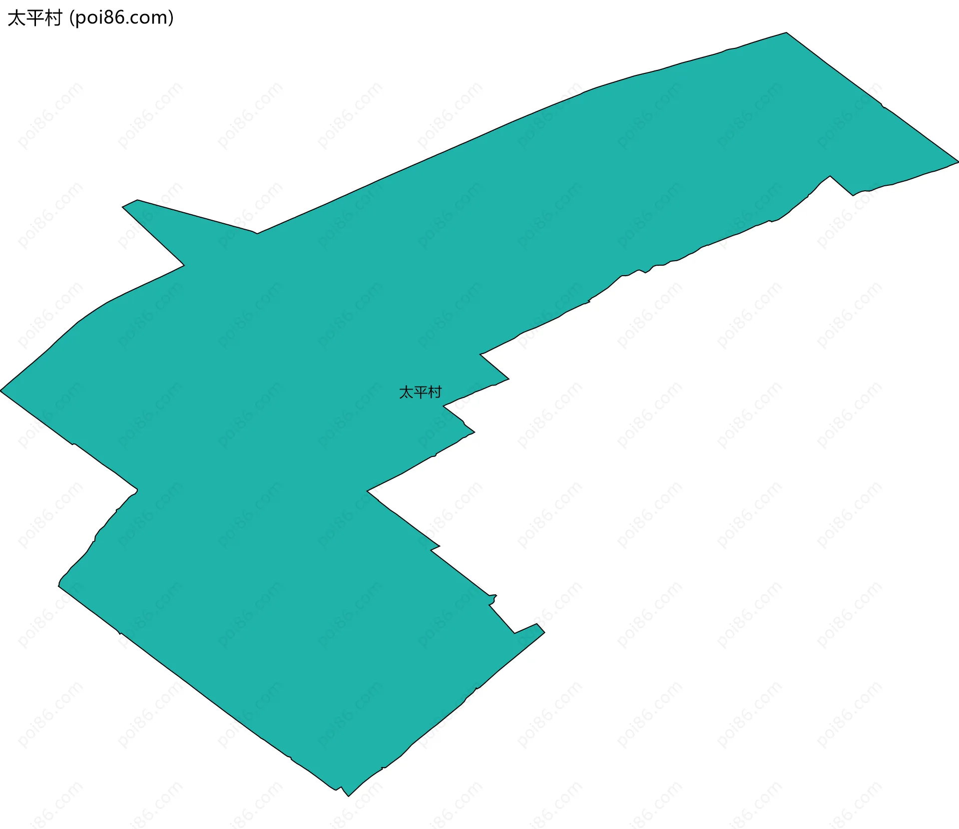 太平村边界地图