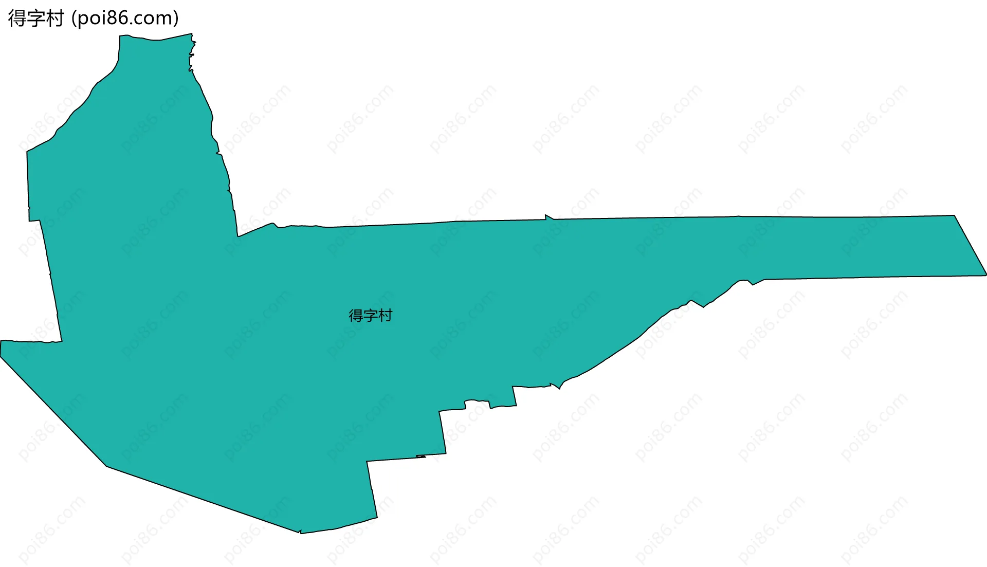 得字村边界地图