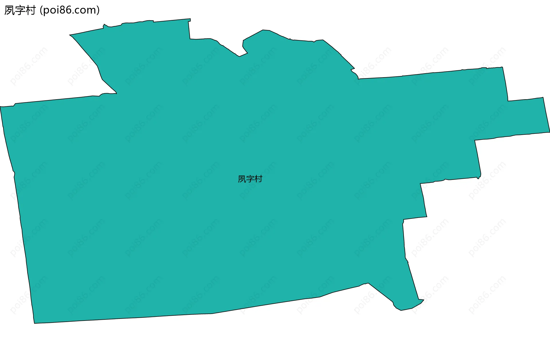 夙字村边界地图