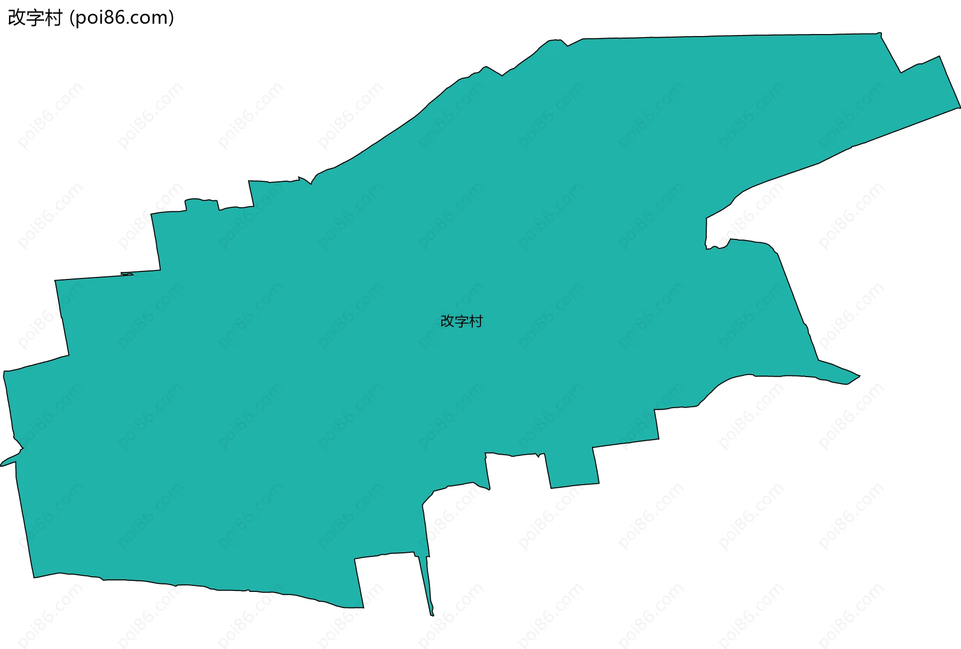 改字村边界地图